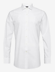 Polo Ralph Lauren - Slim Fit Poplin Shirt - su smokingu dėvimi marškiniai - white - 1