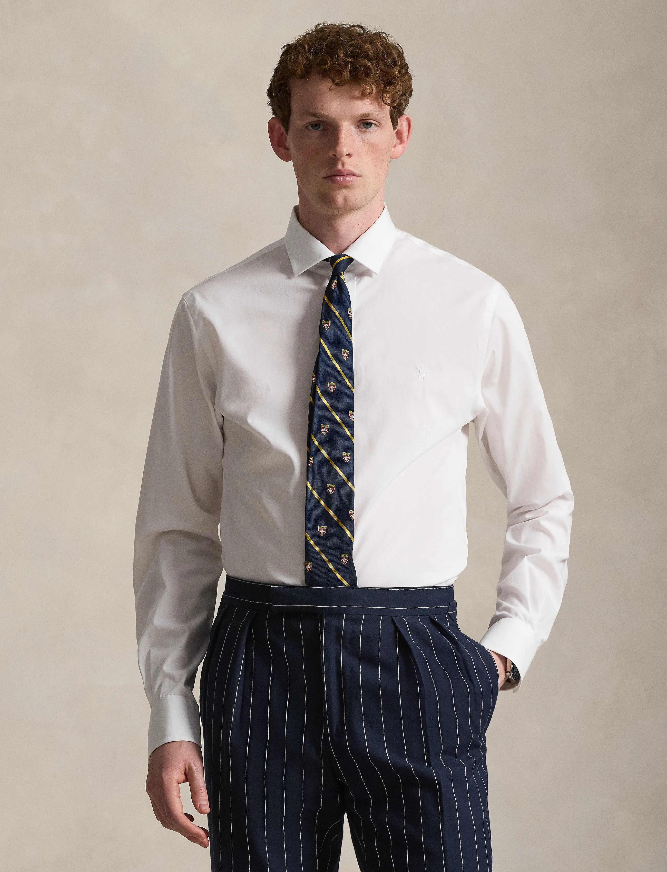 Polo Ralph Lauren Slim Fit Poplin Shirt - Skjortor - WHITE / white