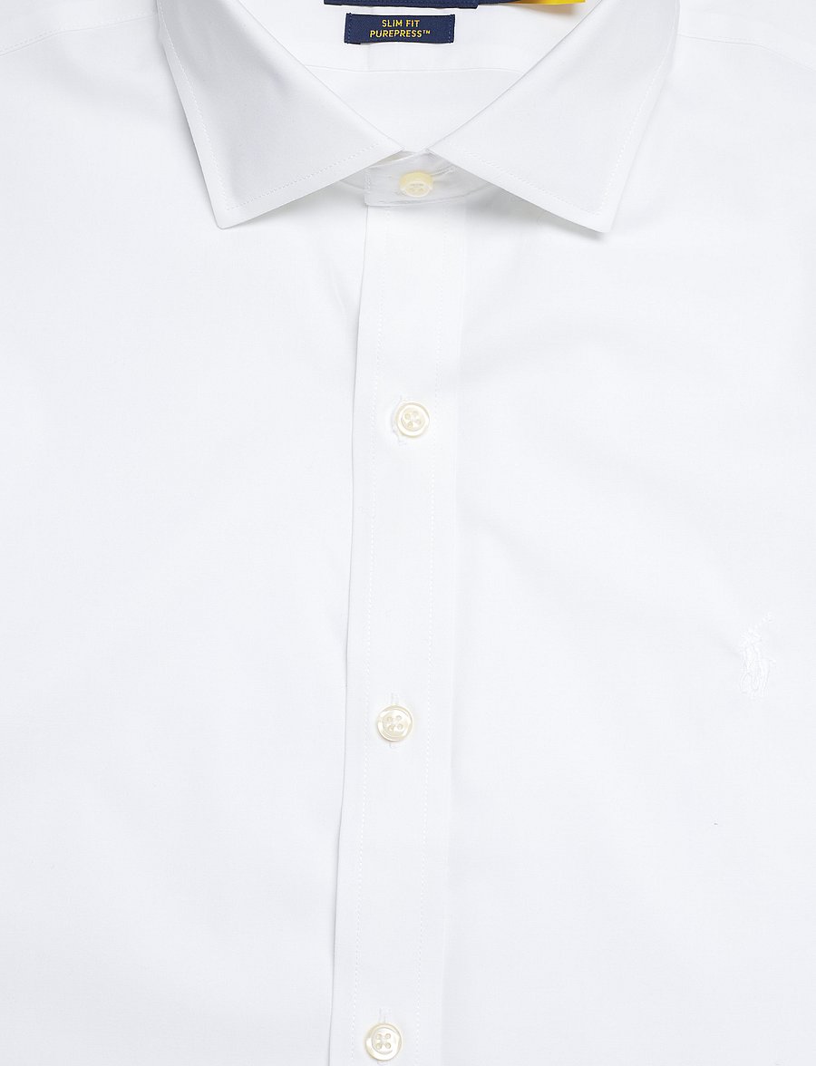 Polo Ralph Lauren - Slim Fit Poplin Shirt - gestreifte hemden - white - 4