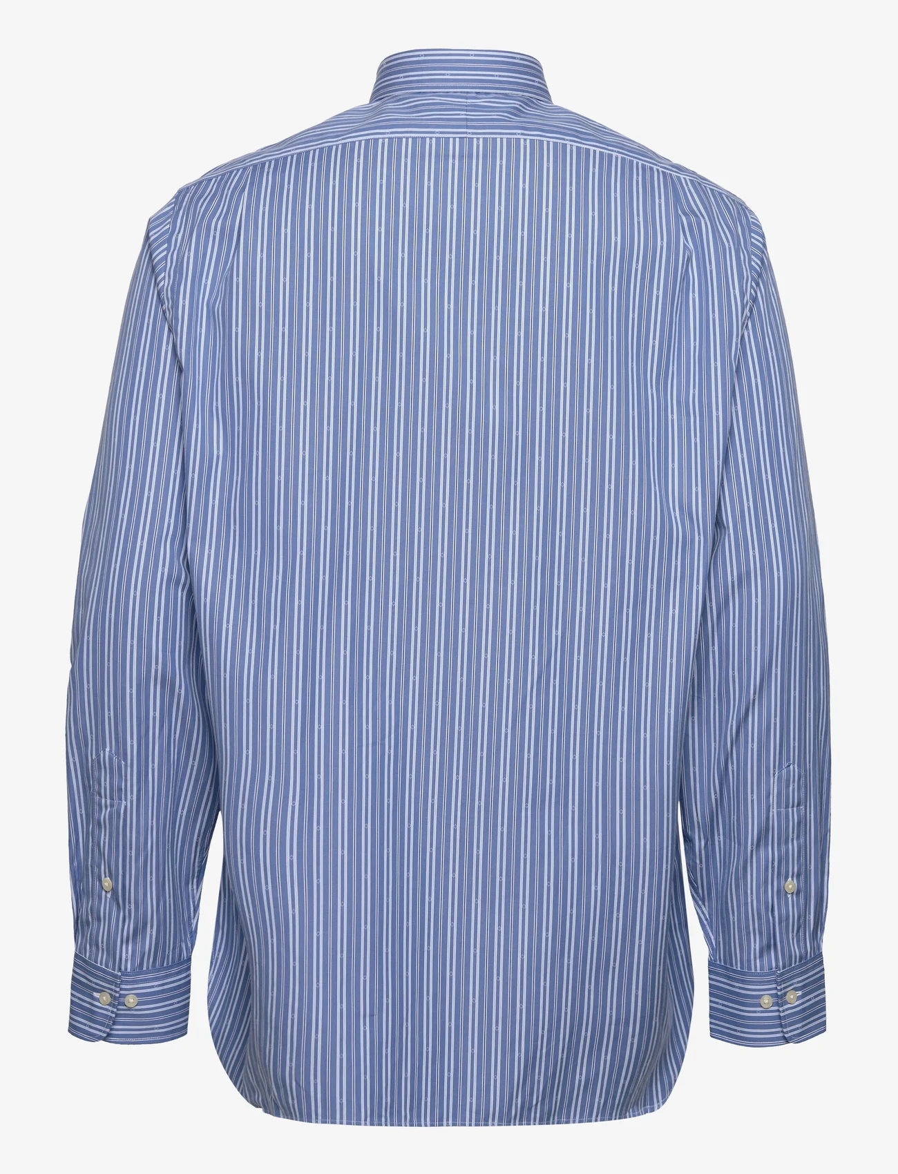 Polo Ralph Lauren - Custom Fit Striped Tab Collar Shirt - languoti marškiniai - 5068 fall blue/wh - 1