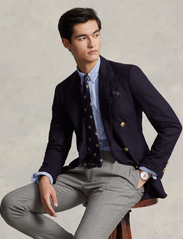 Polo Ralph Lauren - Custom Fit Striped Tab Collar Shirt - rūtaini krekli - 5068 fall blue/wh - 2