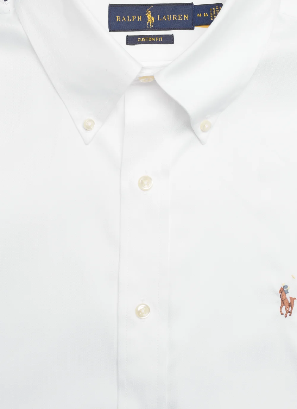 Polo Ralph Lauren - Custom Fit Oxford Shirt - tavalised t-särgid - white - 2
