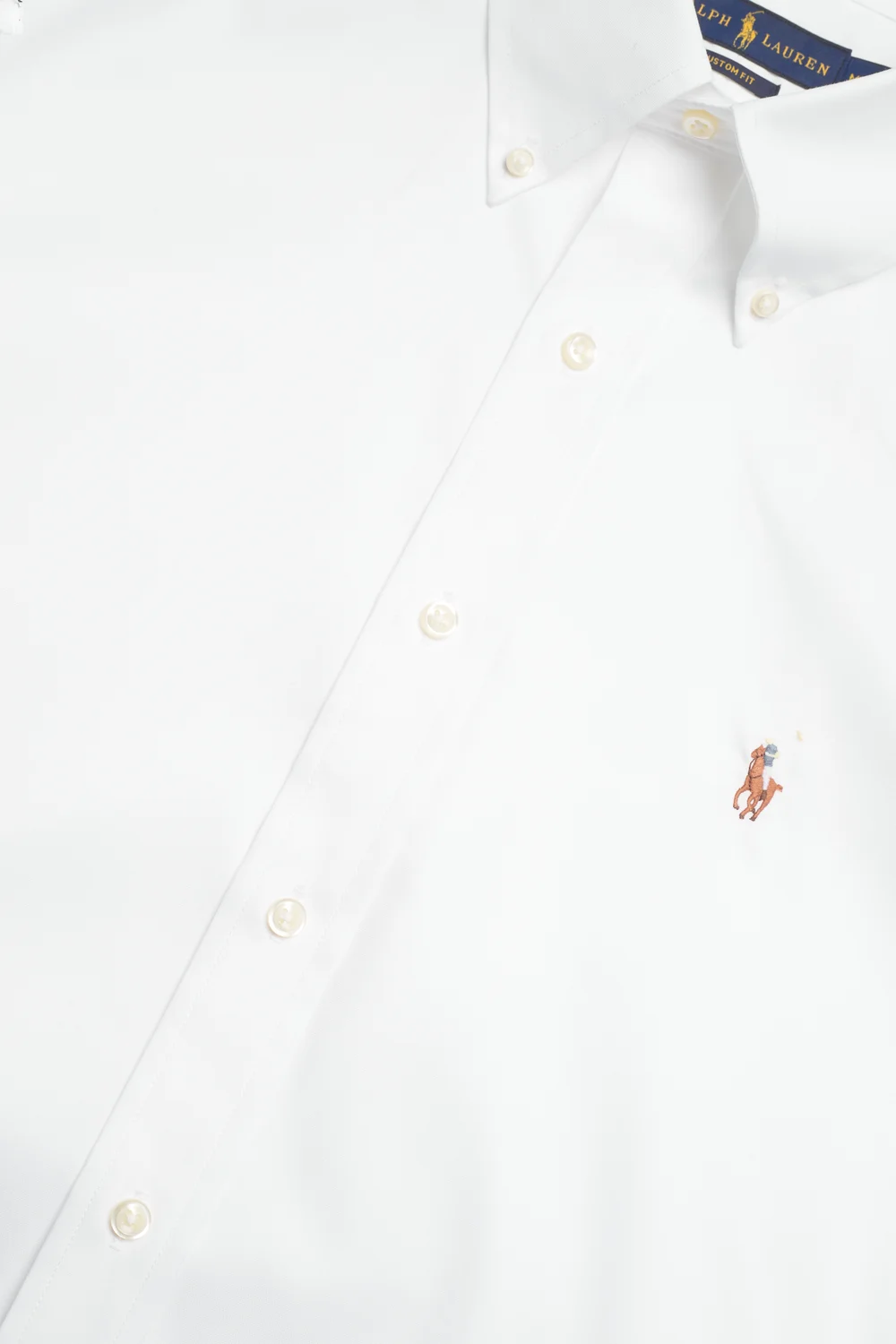 Polo Ralph Lauren - Custom Fit Oxford Shirt - tavalised t-särgid - white - 3
