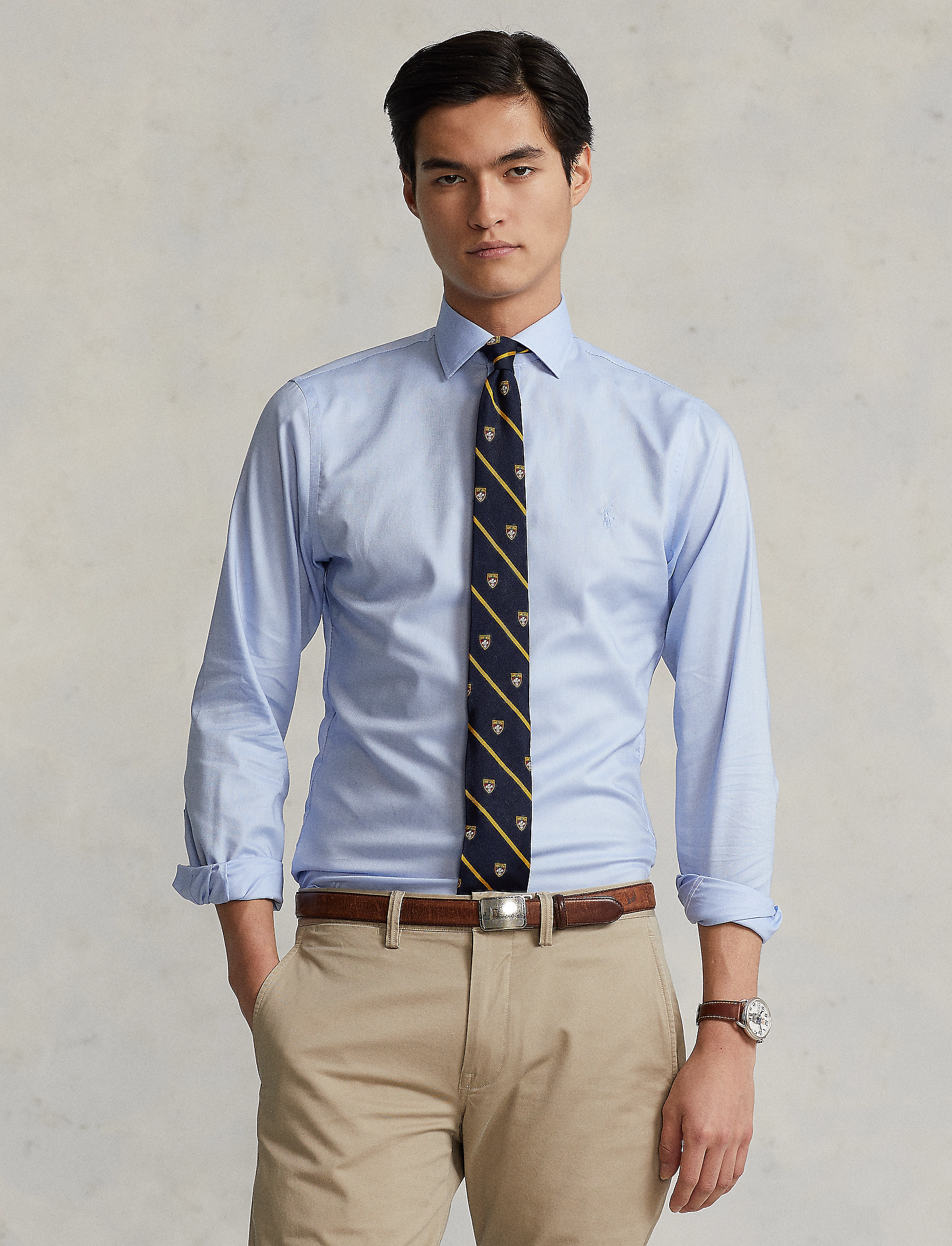 Polo Ralph Lauren - Slim Fit Dobby Shirt - 3183c blue/white - 2