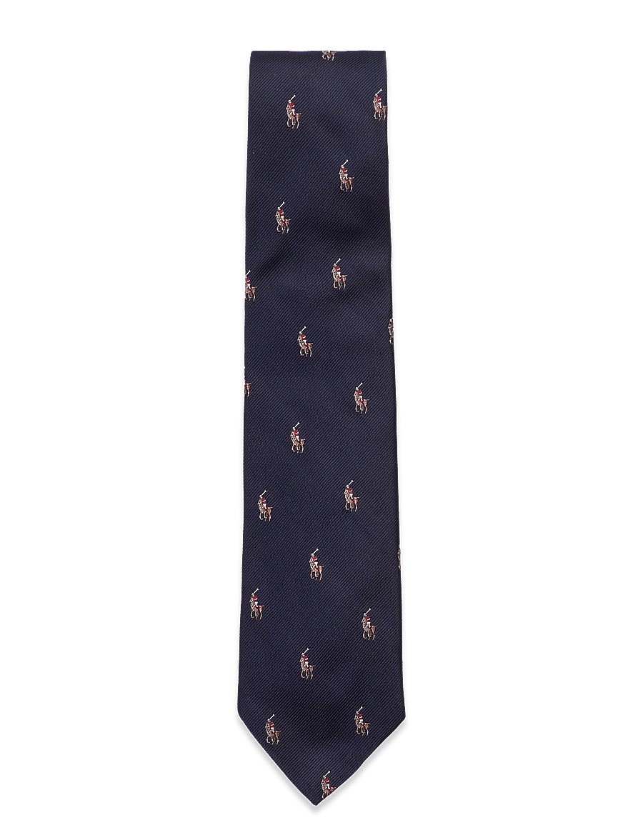 Polo Ralph Lauren - Polo Pony Silk Repp Narrow Tie - navy - 1