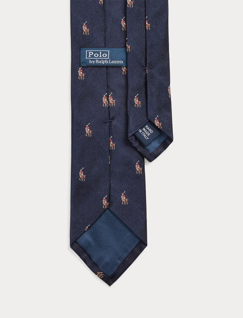 Polo Ralph Lauren - Polo Pony Silk Repp Narrow Tie - krawatten - navy - 0