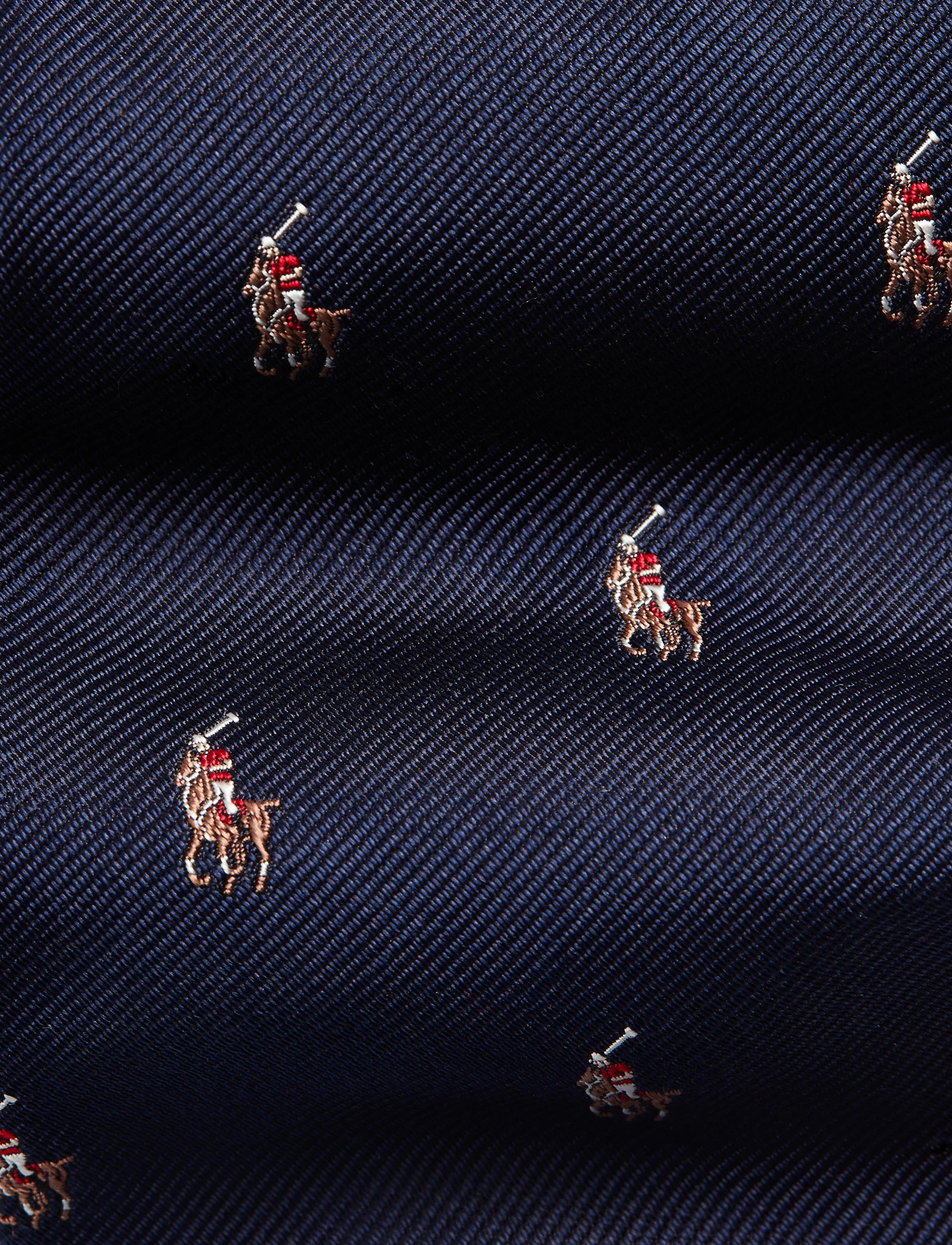 Polo Ralph Lauren - Polo Pony Silk Repp Narrow Tie - navy - 2