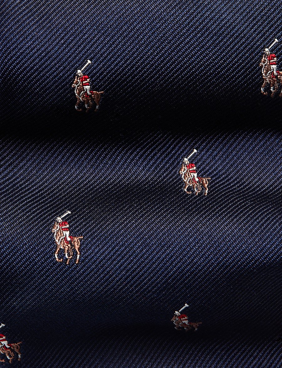 Polo Ralph Lauren - Polo Pony Silk Repp Narrow Tie - navy - 2