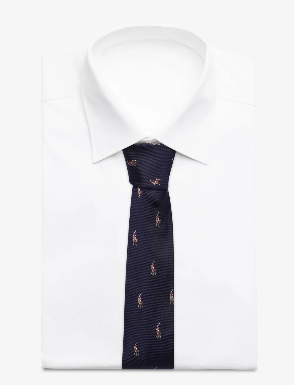 Polo Ralph Lauren - Polo Pony Silk Repp Narrow Tie - krawatten - navy - 4