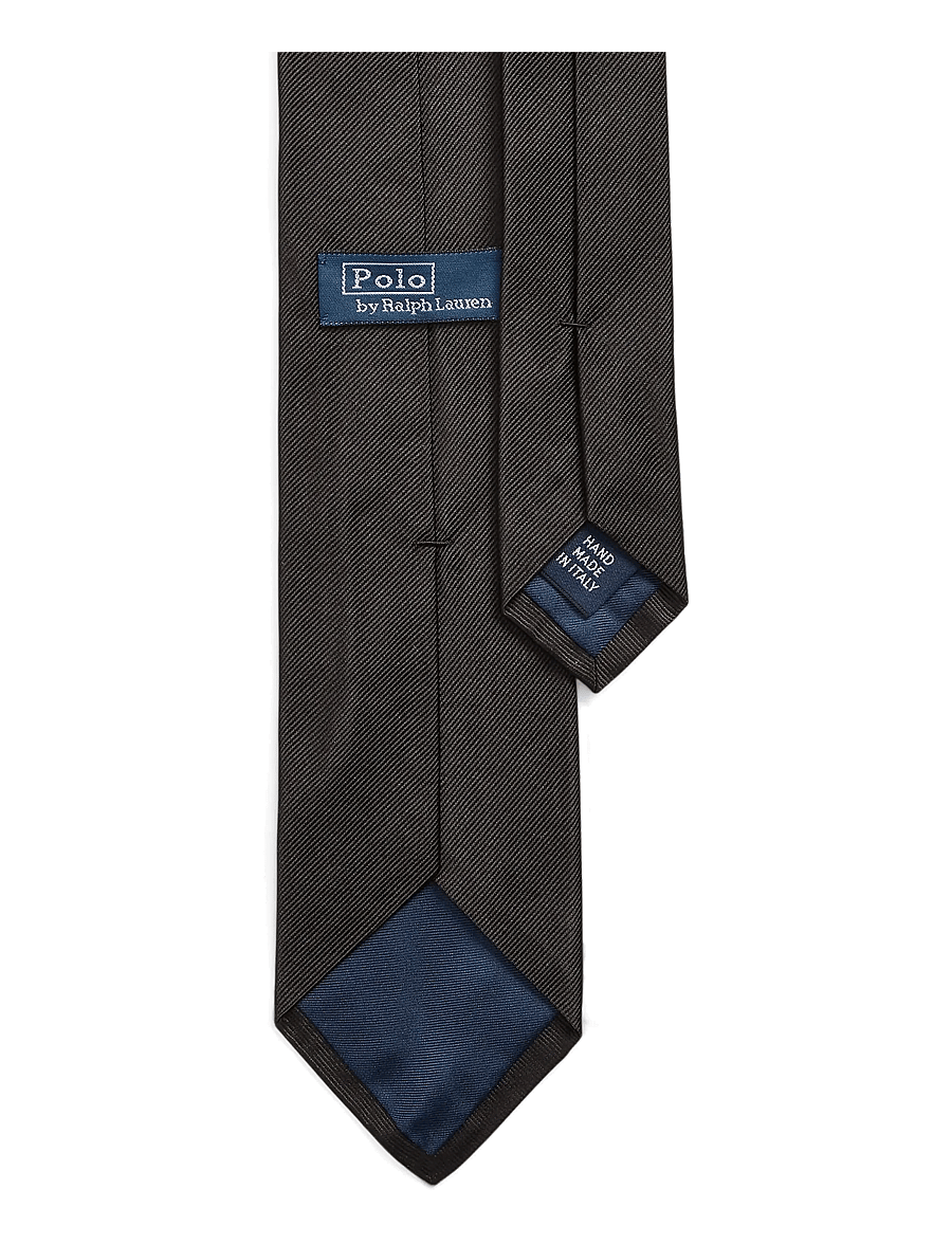 Polo Ralph Lauren - Silk Repp Narrow Tie - lipsud - black - 1
