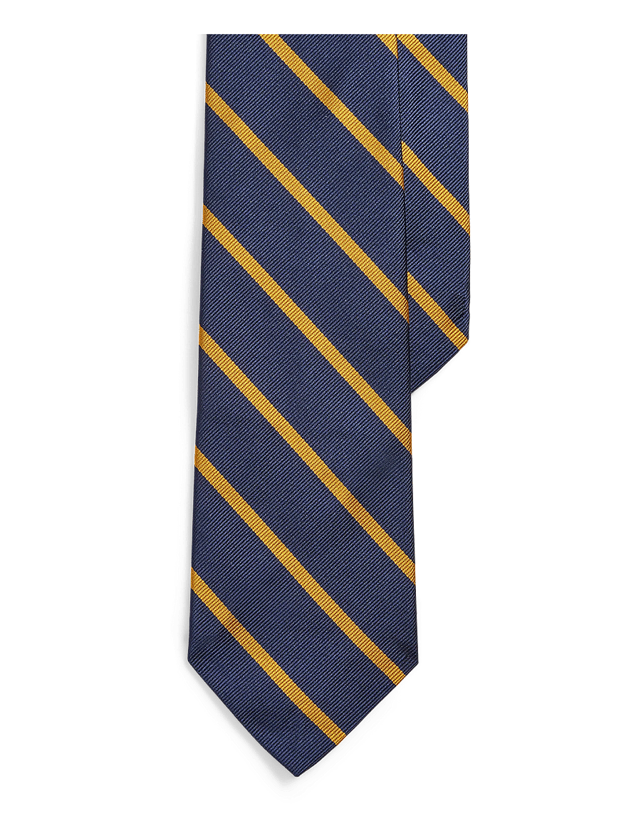 Polo Ralph Lauren - ENG REPP STRIPE BAR-UNIVERSITY - slips - navy/gold - 1