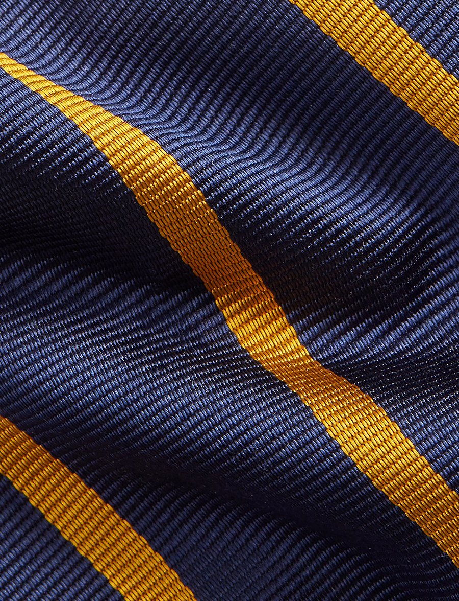 Polo Ralph Lauren - Striped Silk Repp Tie - stropdassen - navy/gold - 2