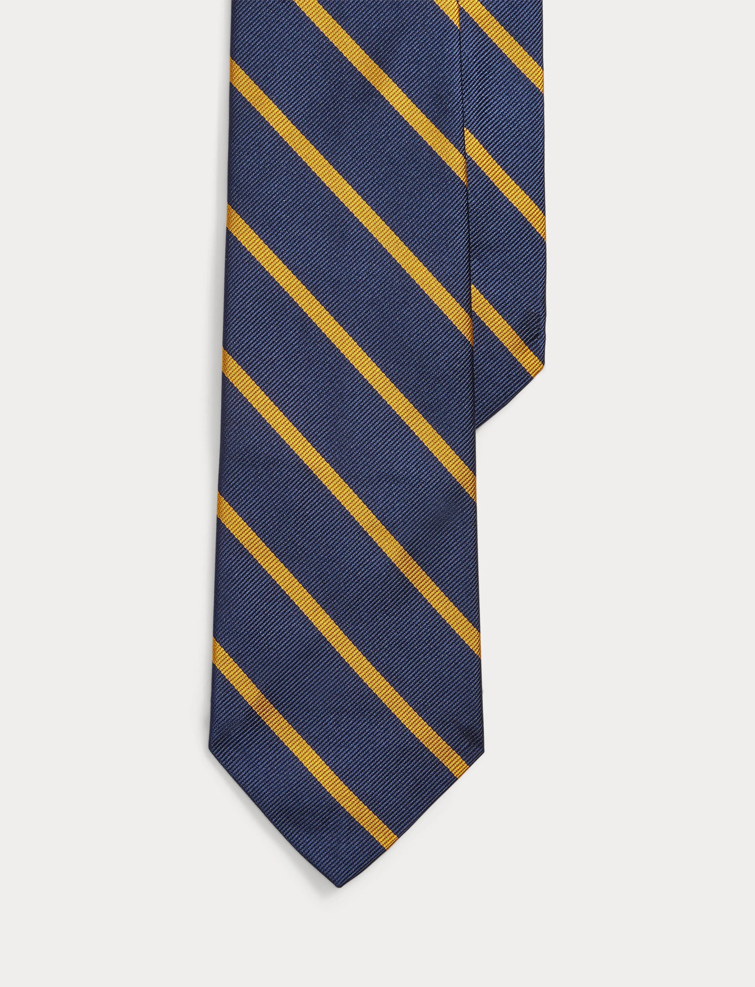Polo Ralph Lauren - Striped Silk Repp Tie - ties - navy/gold - 3