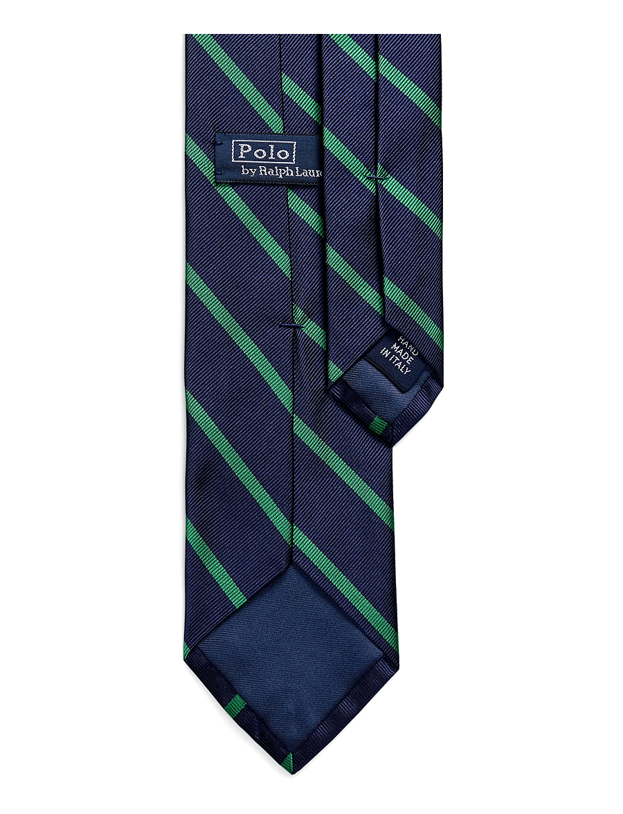 Polo Ralph Lauren - Striped Silk Repp Tie - stropdassen - navy/green - 1