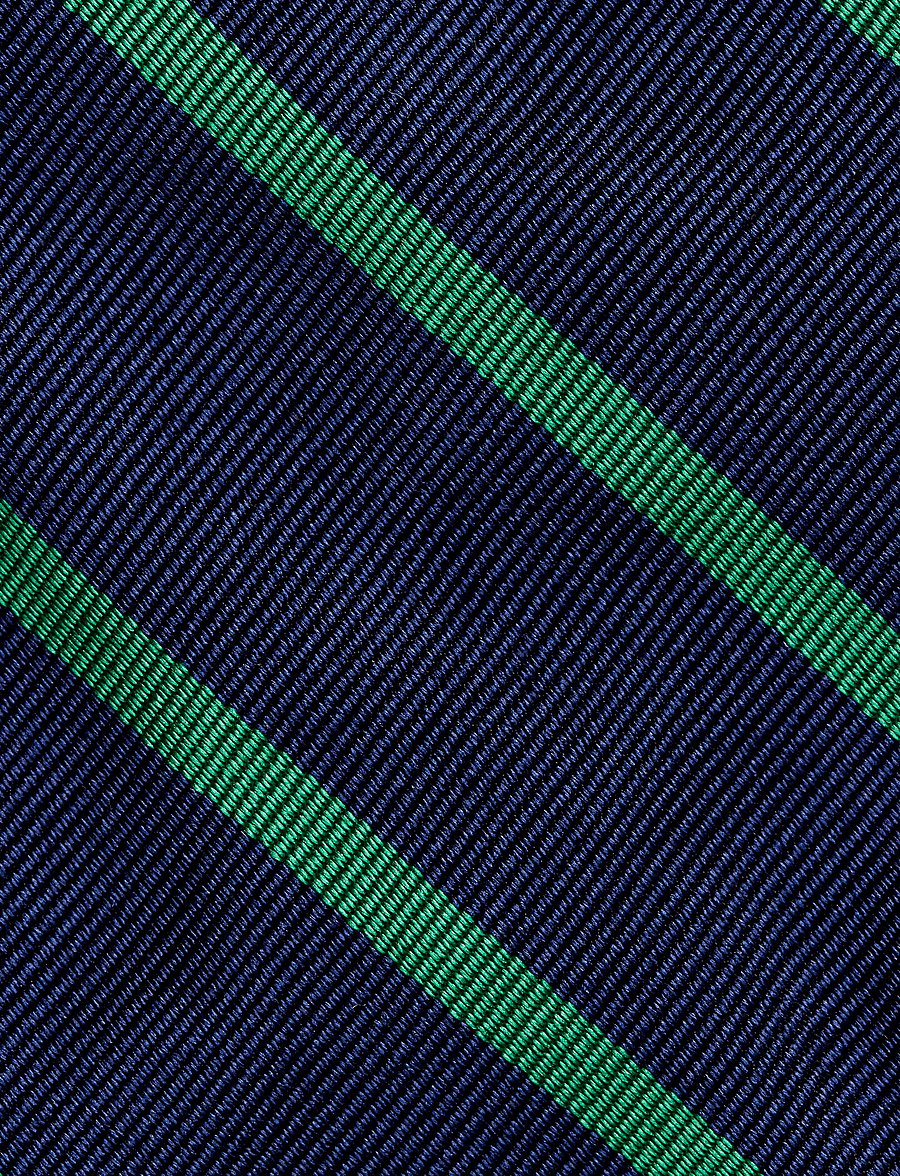 Polo Ralph Lauren - Striped Silk Repp Tie - stropdassen - navy/green - 2