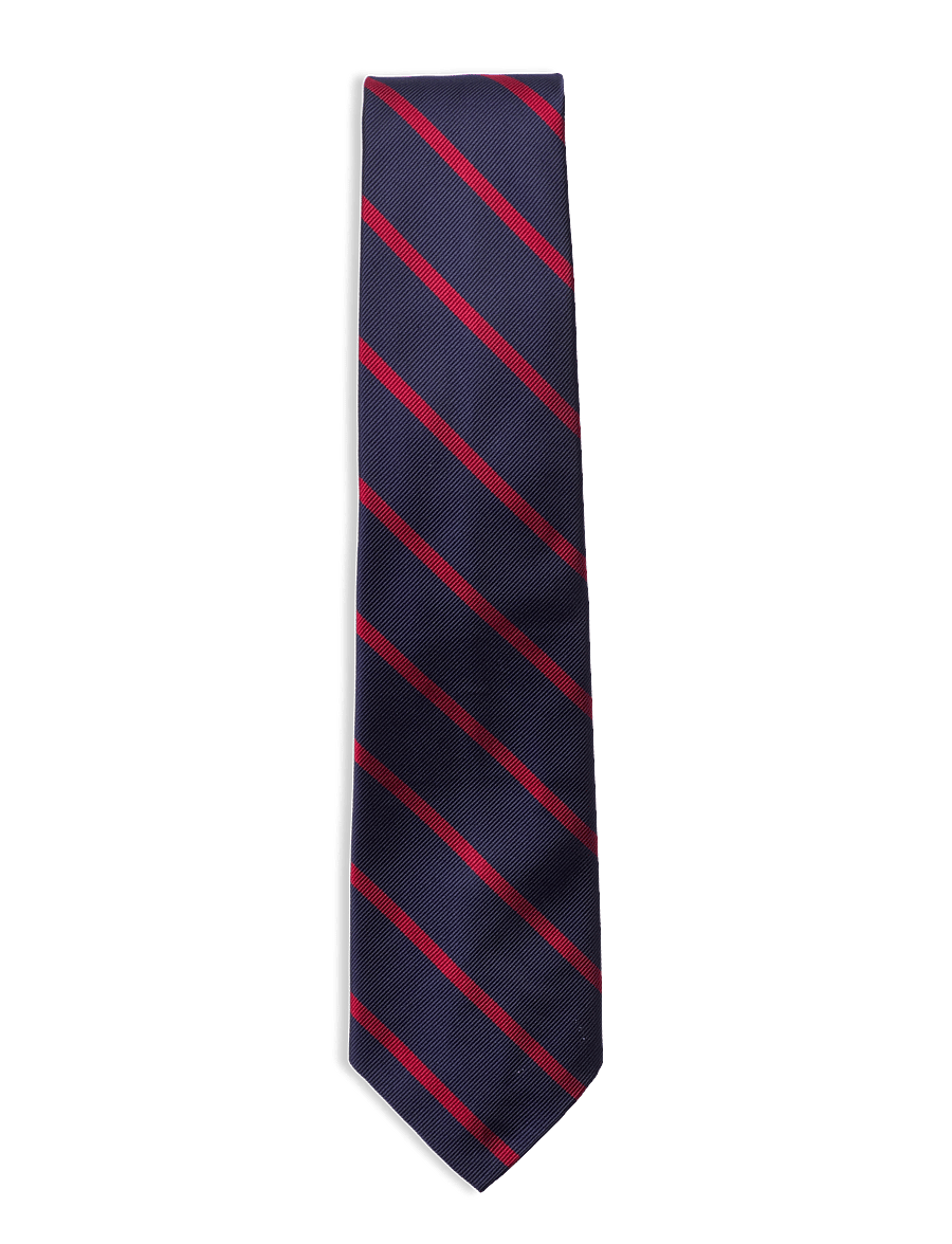 Polo Ralph Lauren - Striped Silk Repp Tie - krawaty - navy/red - 1