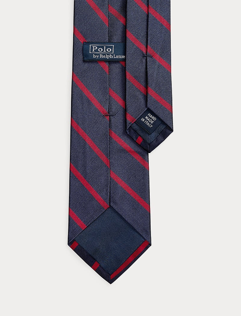 Polo Ralph Lauren - Striped Silk Repp Tie - slipsar - navy/red - 0