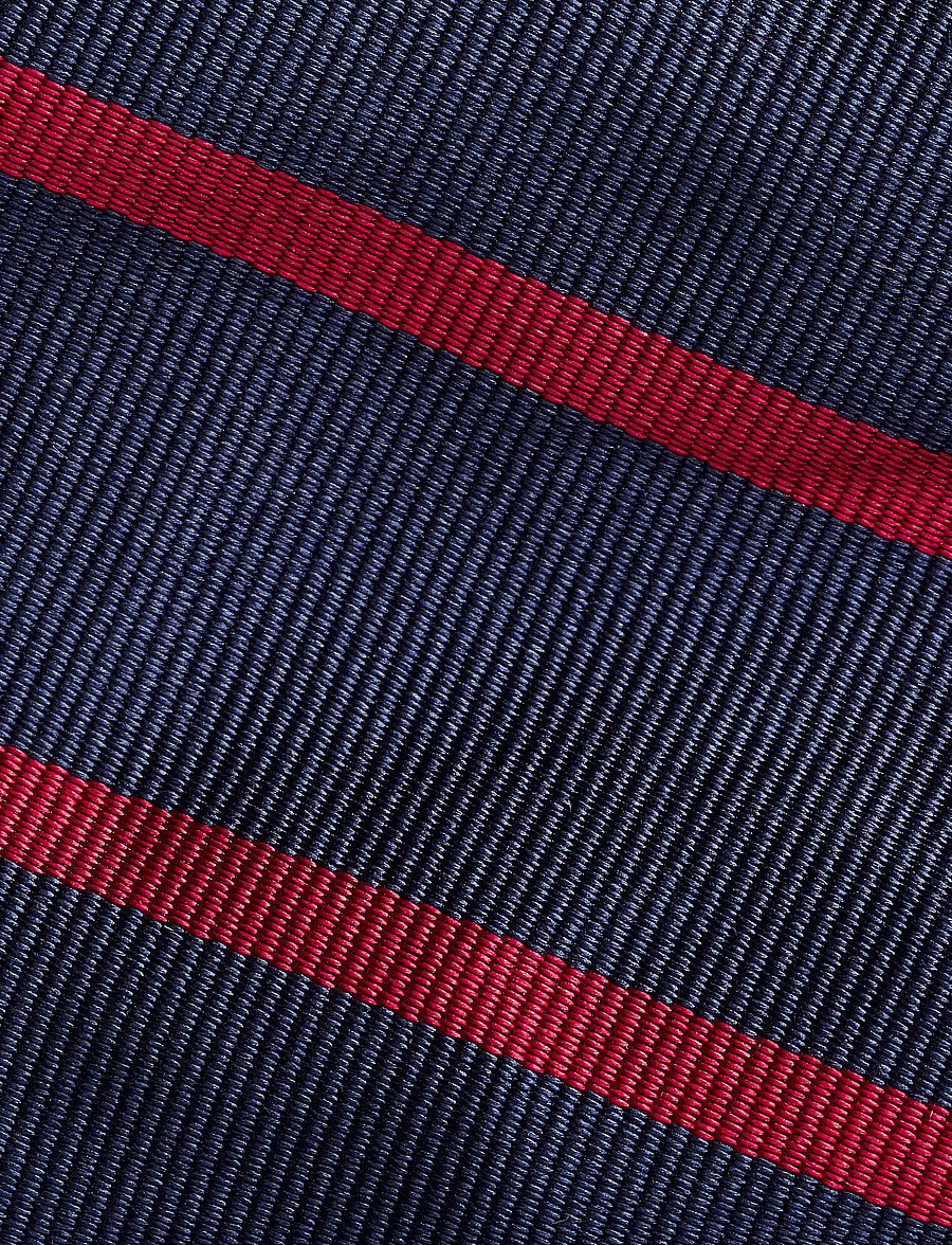 Polo Ralph Lauren - Striped Silk Repp Tie - krawaty - navy/red - 3