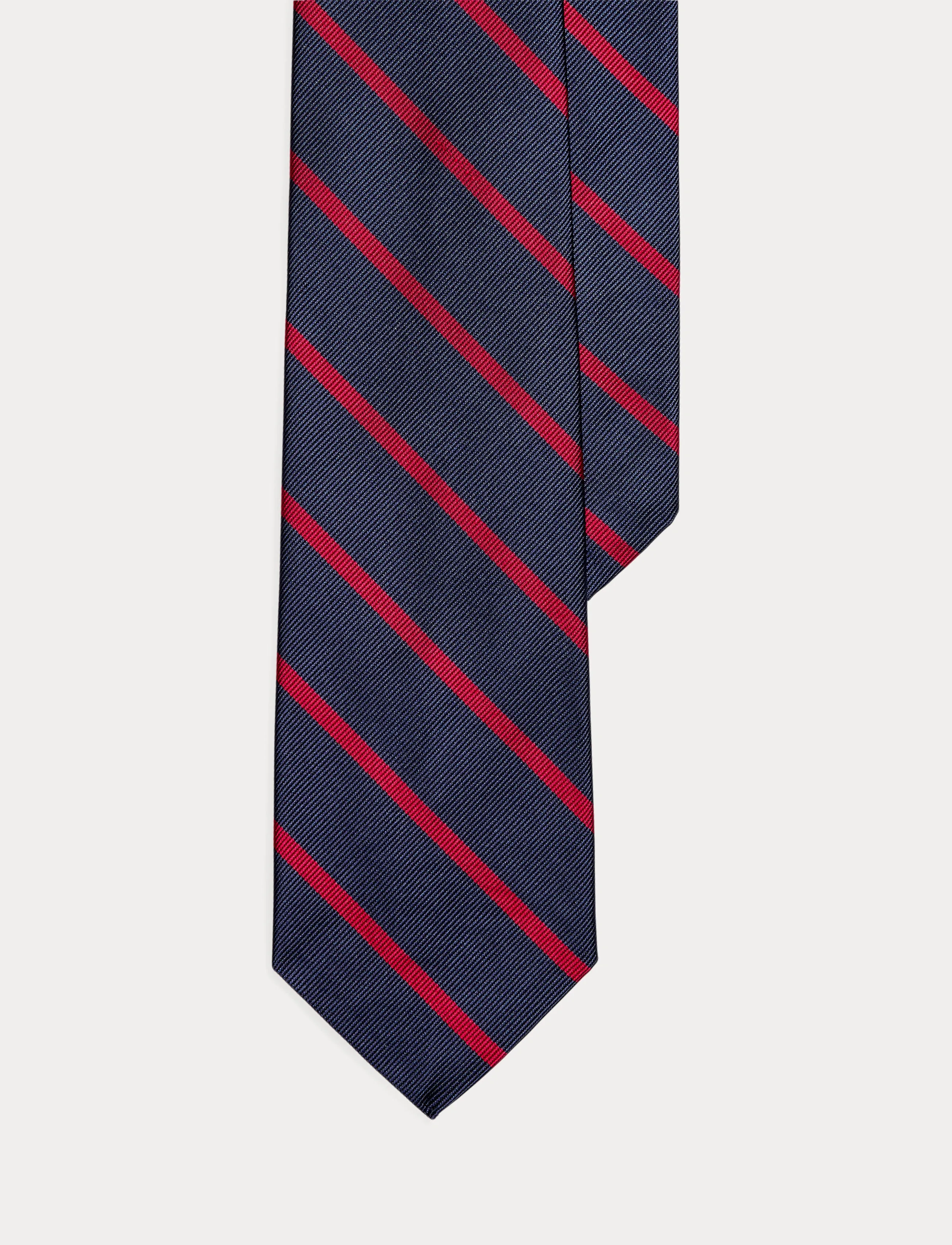 Polo Ralph Lauren - Striped Silk Repp Tie - krawaty - navy/red - 4