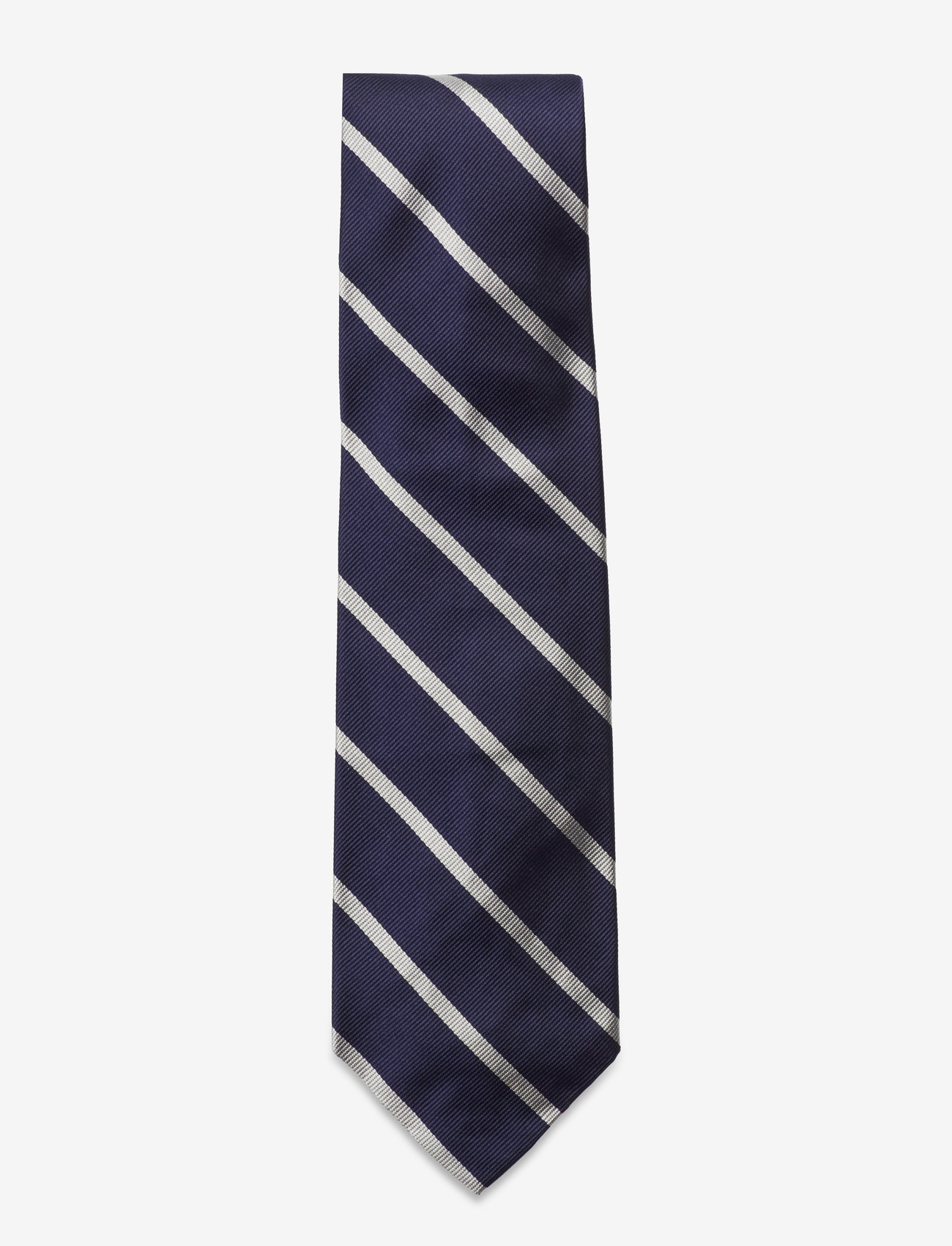 Polo Ralph Lauren - Striped Silk Repp Tie - krawatten - navy/white - 0