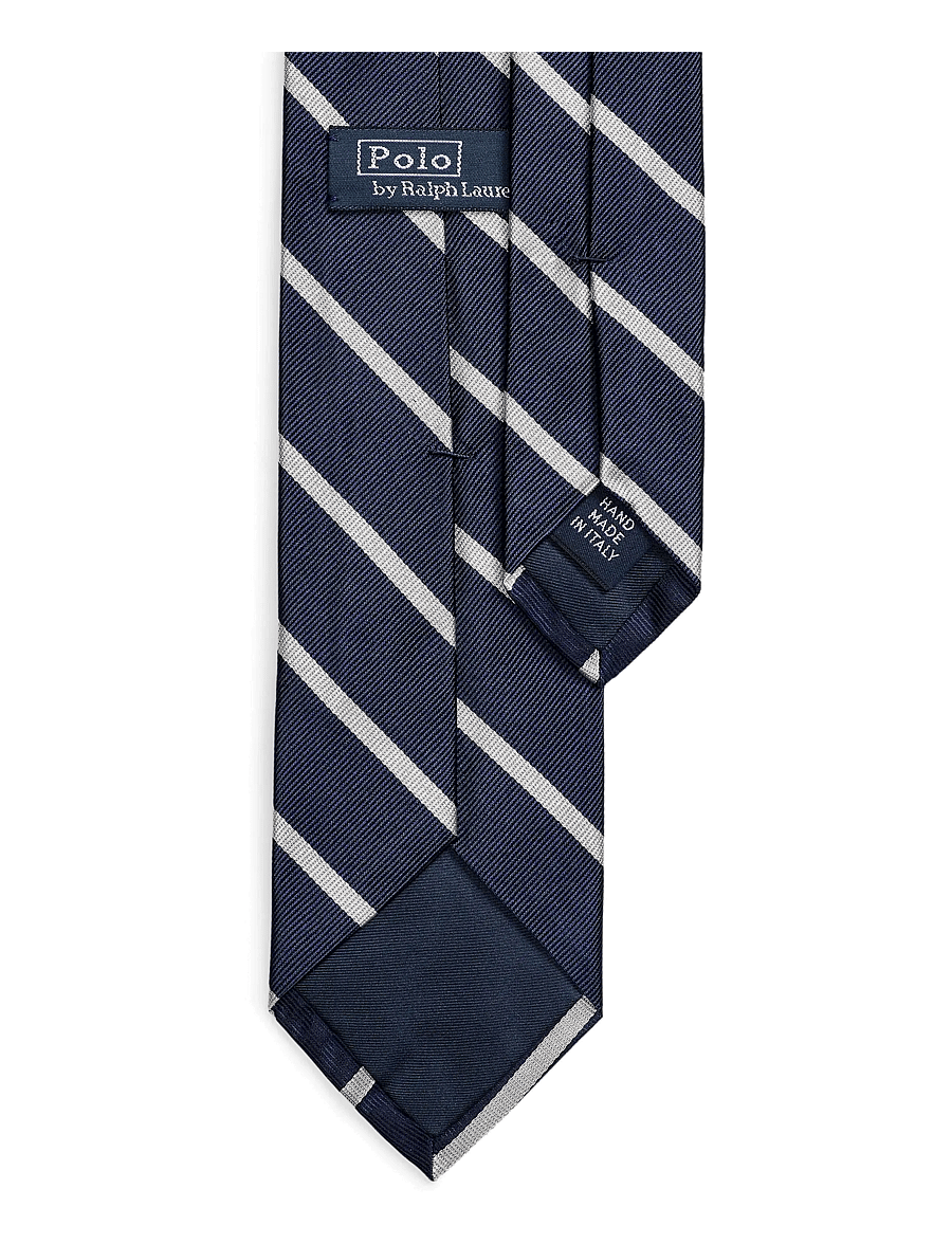 Polo Ralph Lauren - Striped Silk Repp Tie - slipsar - navy/white - 1