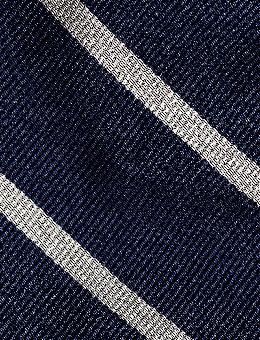 Polo Ralph Lauren - Striped Silk Repp Tie - slipsar - navy/white - 2