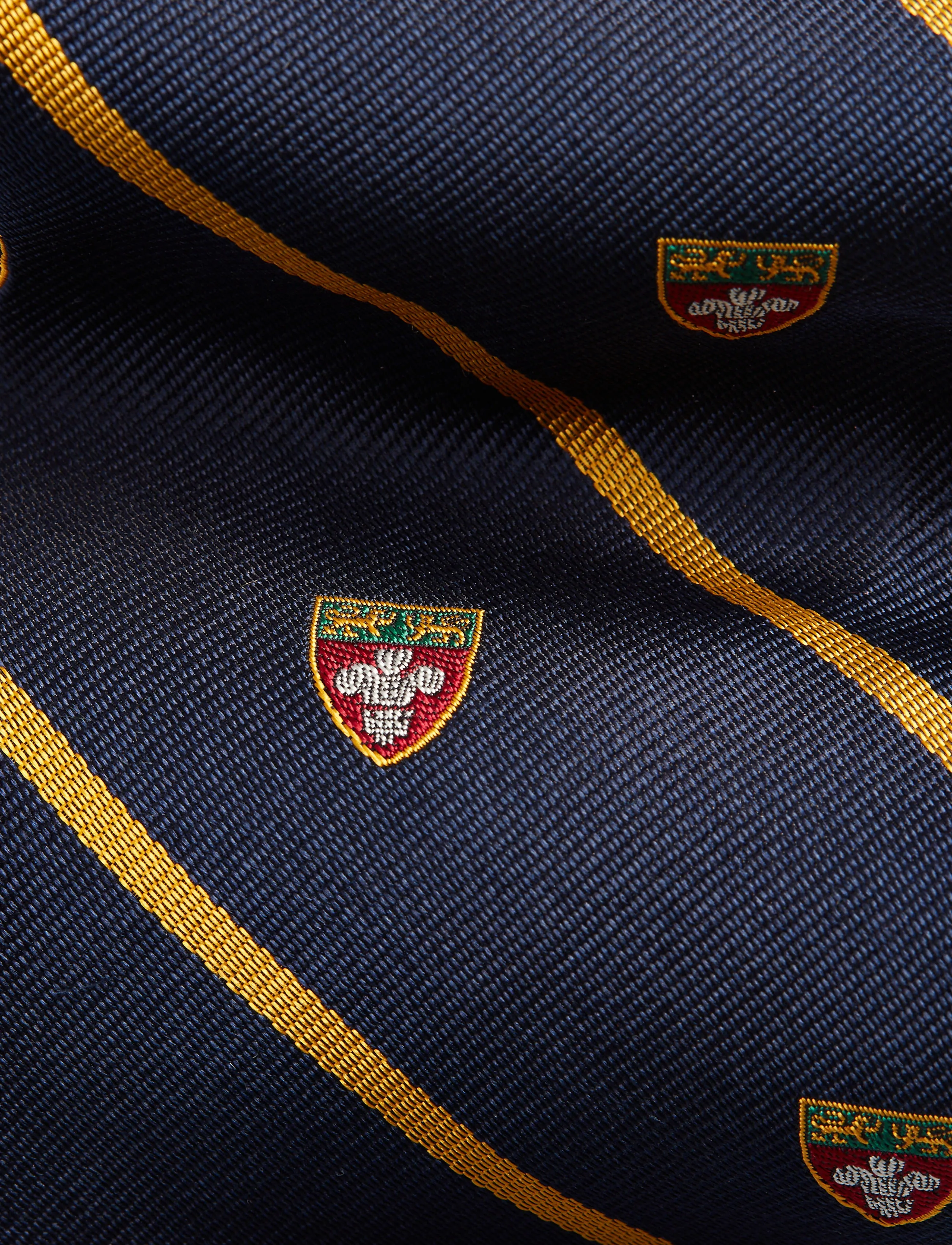 Polo Ralph Lauren - Striped Silk Narrow Repp Club Tie - navy - 2