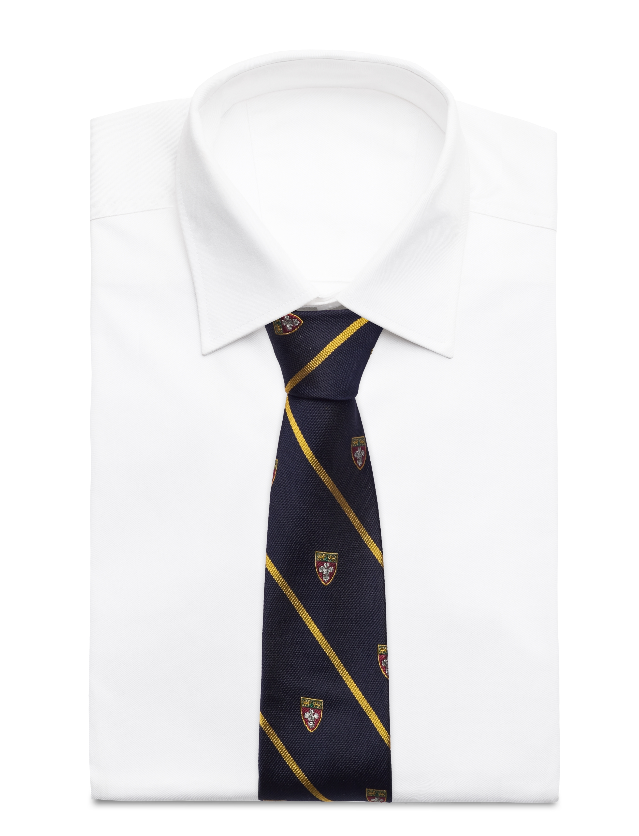 Polo Ralph Lauren - Striped Silk Narrow Repp Club Tie - navy - 4