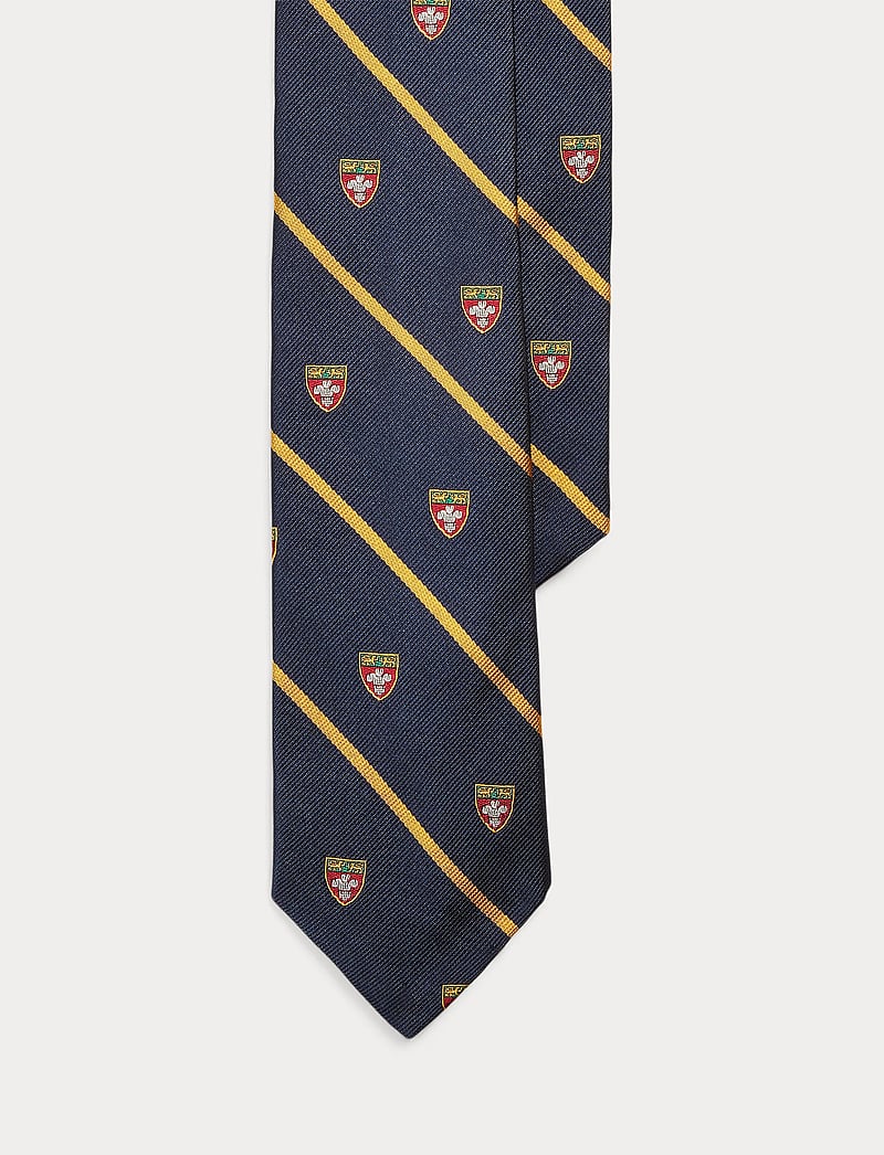 Polo Ralph Lauren - Striped Silk Repp Narrow Club Tie - navy - 3