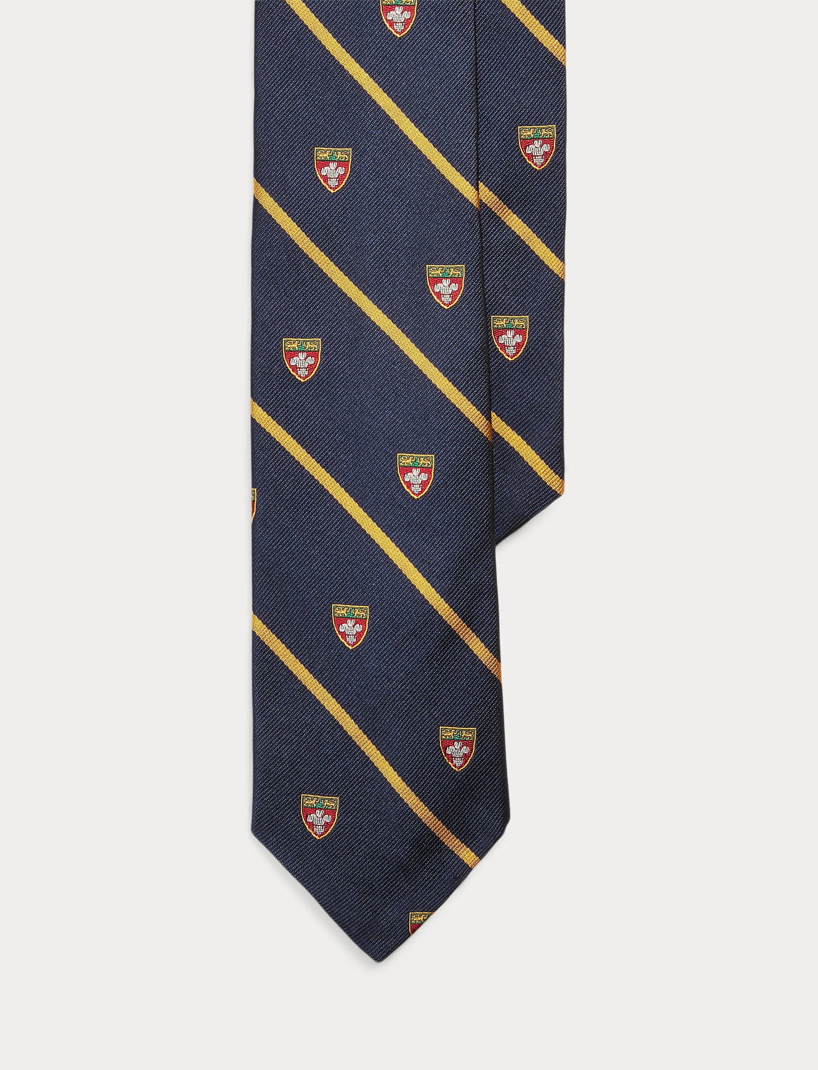 Polo Ralph Lauren - Striped Silk Narrow Repp Club Tie - navy - 3