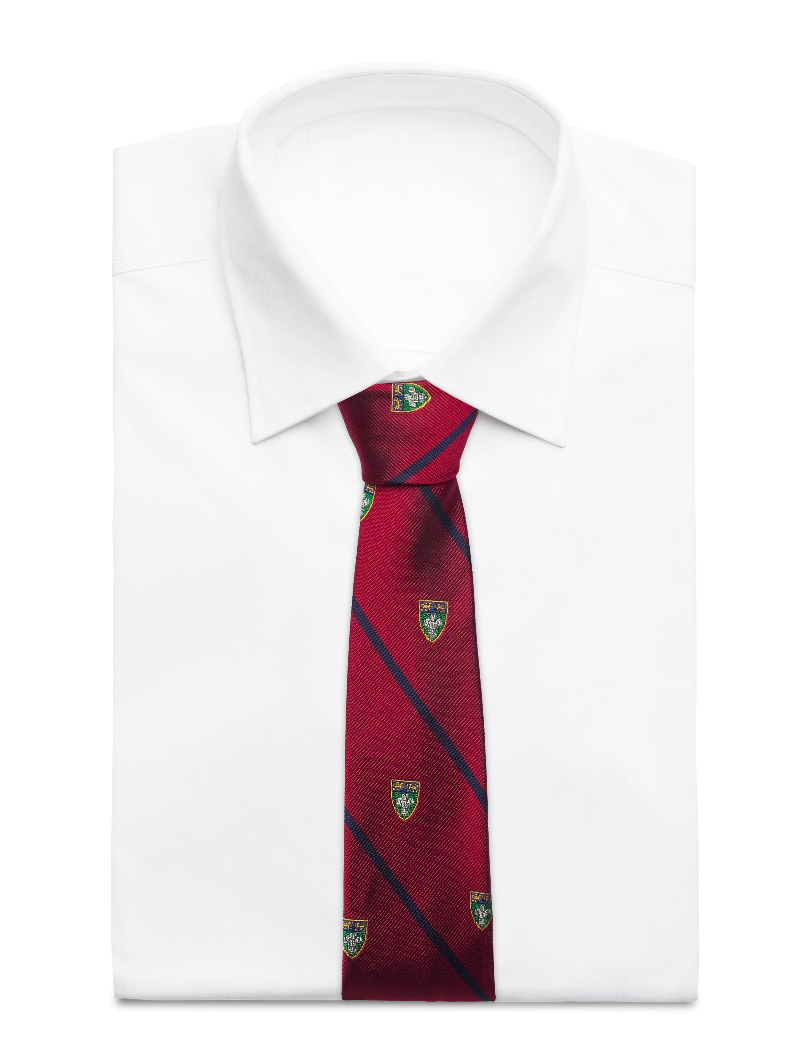 Polo Ralph Lauren - Striped Silk Narrow Repp Club Tie - red - 1