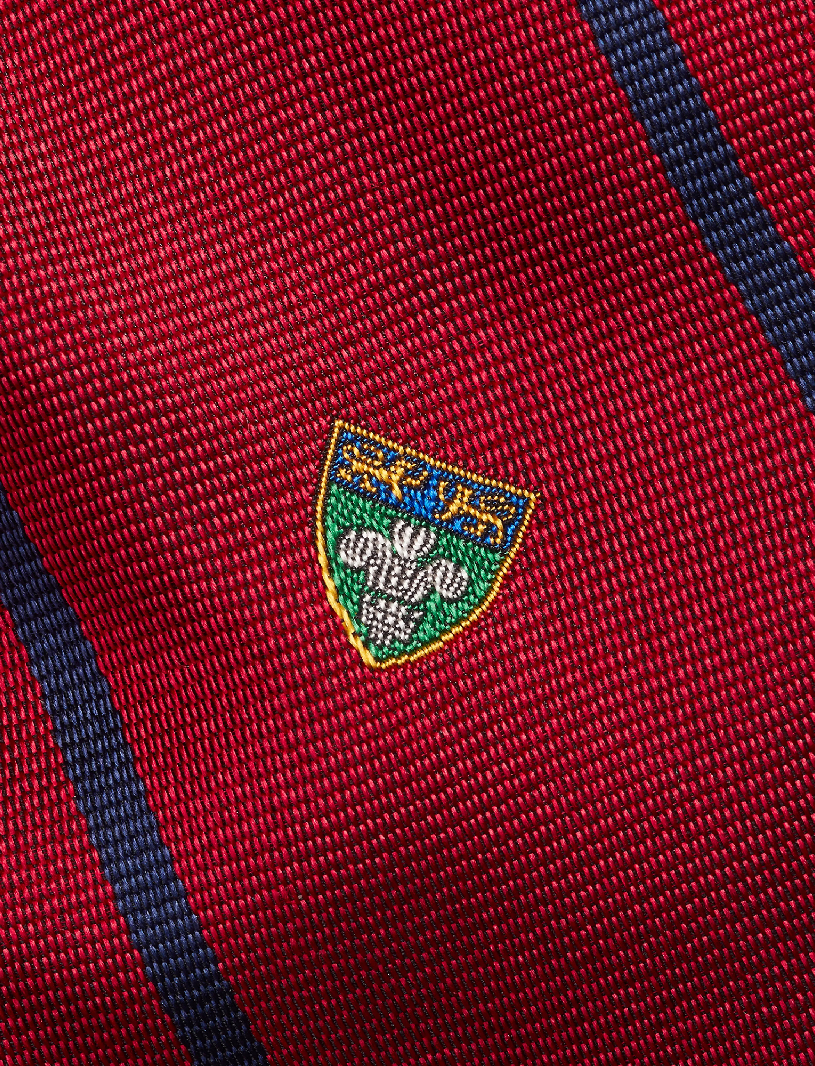 Polo Ralph Lauren - Striped Silk Narrow Repp Club Tie - red - 2