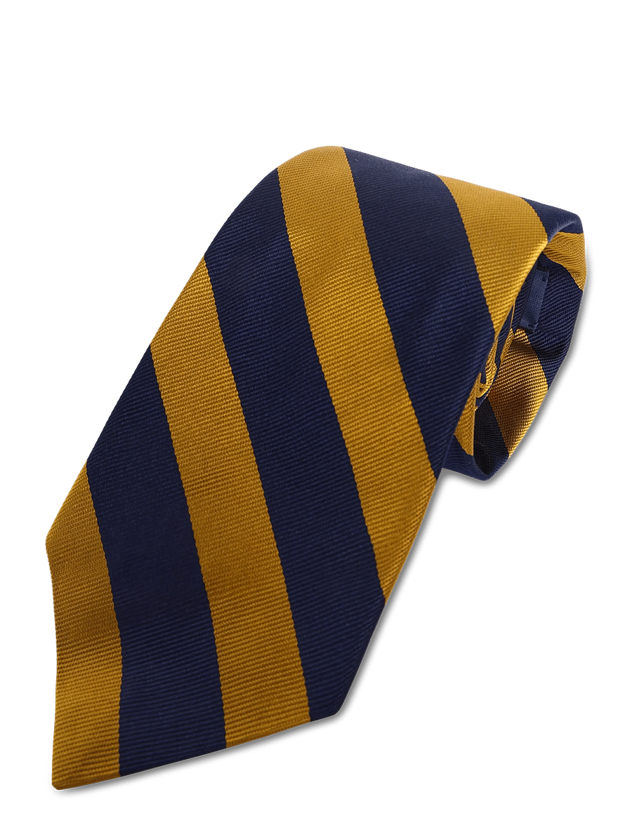 Polo Ralph Lauren - ENG REPP STRPE CLUB-UNIVERSITY - krawatten - navy/gold - 2