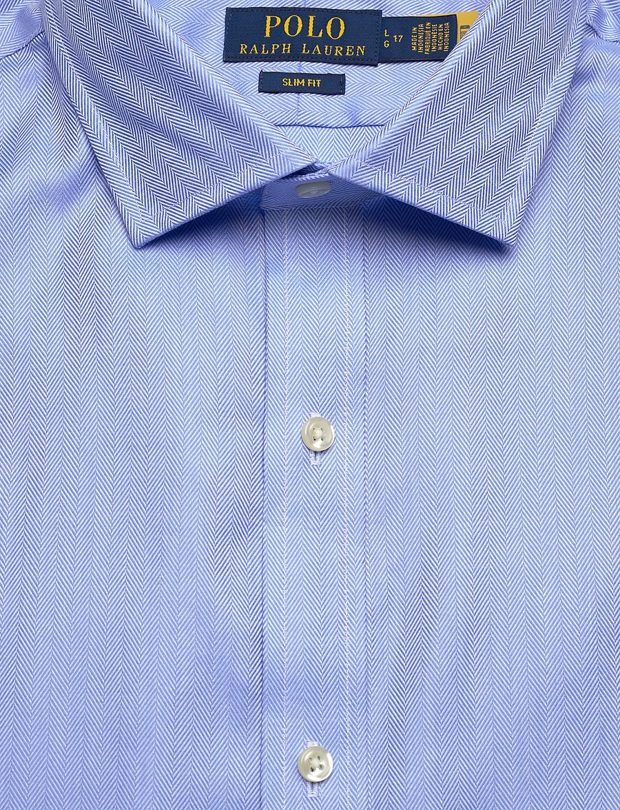 Polo Ralph Lauren - PUREPRESS TEXTURES-SLESTPPCN - casual hemden - 5499a blue - 4