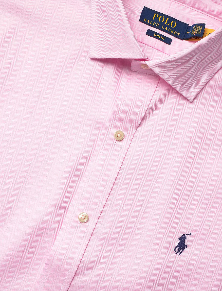 Polo Ralph Lauren - PUREPRESS TEXTURES-SLESTPPCN - formelle skjorter - 5499b pink - 5