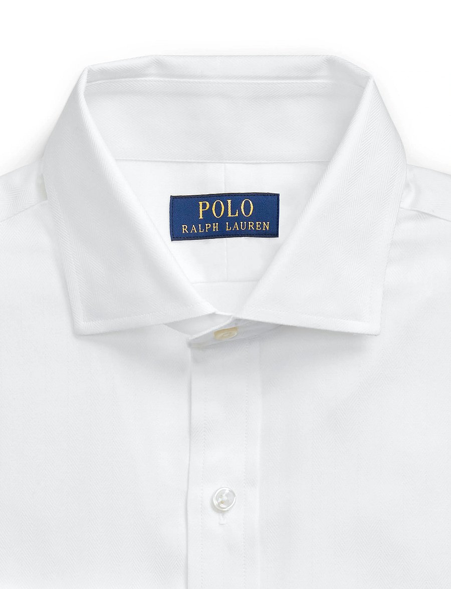 Polo Ralph Lauren - PUREPRESS TEXTURES-SLESTPPCN - ametlikud särgid - 5499d white - 5