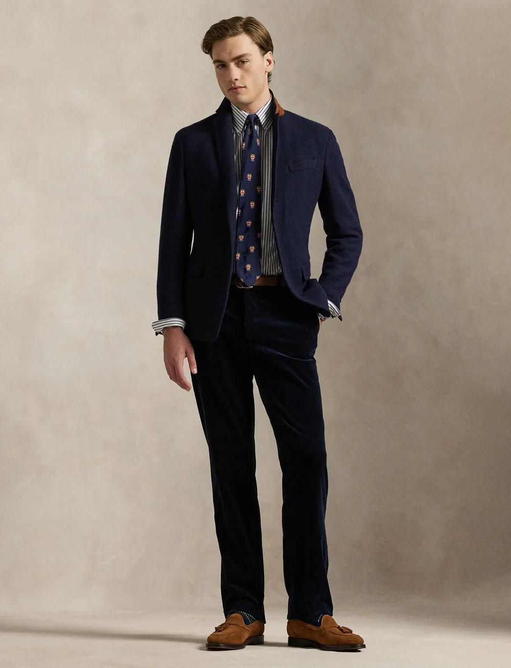 Polo Ralph Lauren - Custom Fit Striped Pinpoint Oxford Shirt - peruskauluspaidat - 5051a blue/white - 0