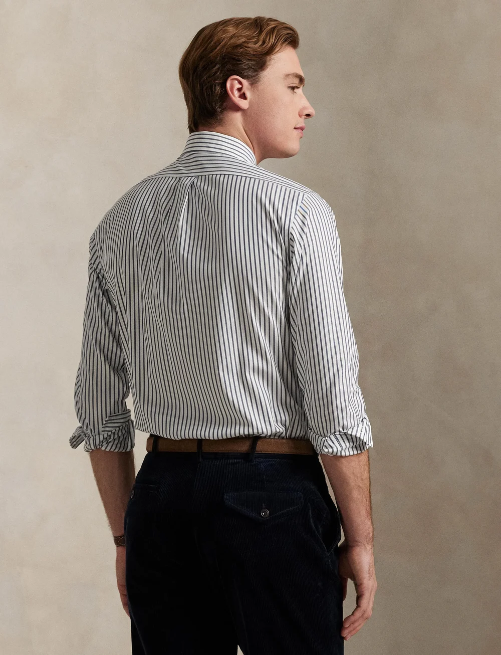 Polo Ralph Lauren - Custom Fit Striped Pinpoint Oxford Shirt - peruskauluspaidat - 5051a blue/white - 4