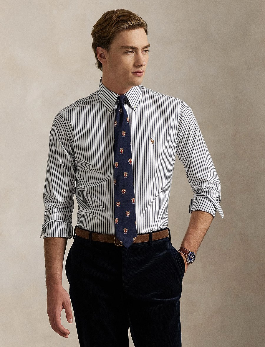 Polo Ralph Lauren - 80/2 PREPRSS POPLIN-CUHBDPPCN - oksfordo marškiniai - 5051a blue/white - 5