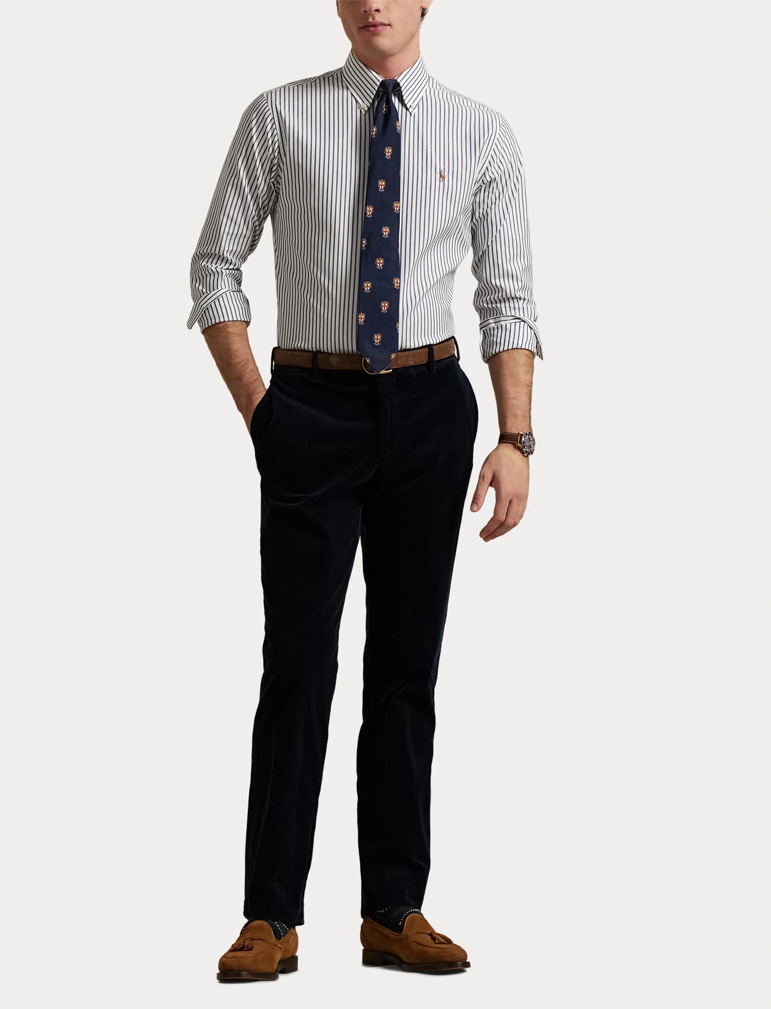 Polo Ralph Lauren Custom Fit Striped Pinpoint Oxford Shirt oxfordskjortor herr – bild 4