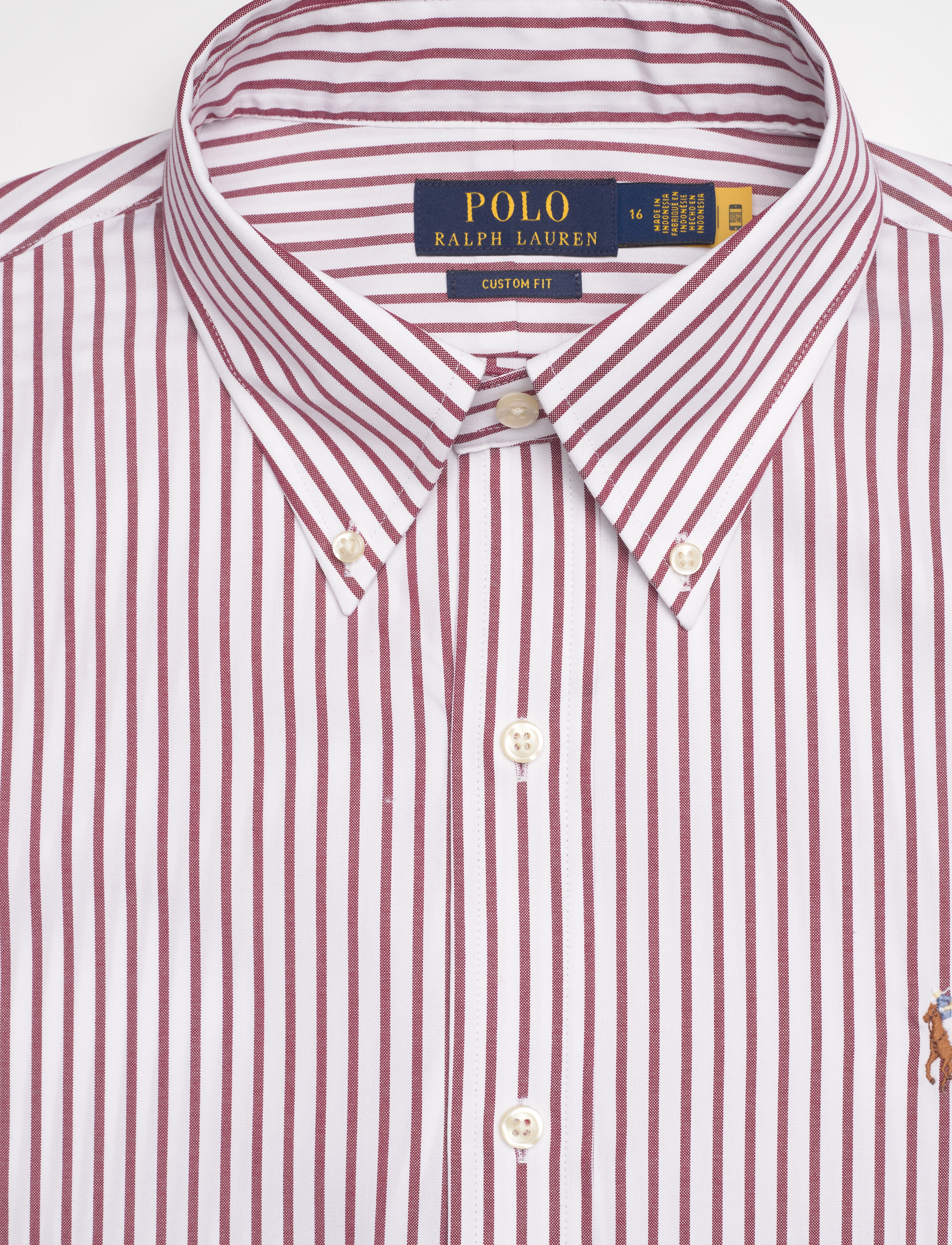 Polo Ralph Lauren - 80/2 PREPRSS POPLIN-CUHBDPPCN - oxford-skjortor - 5051b merlot/wine - 2