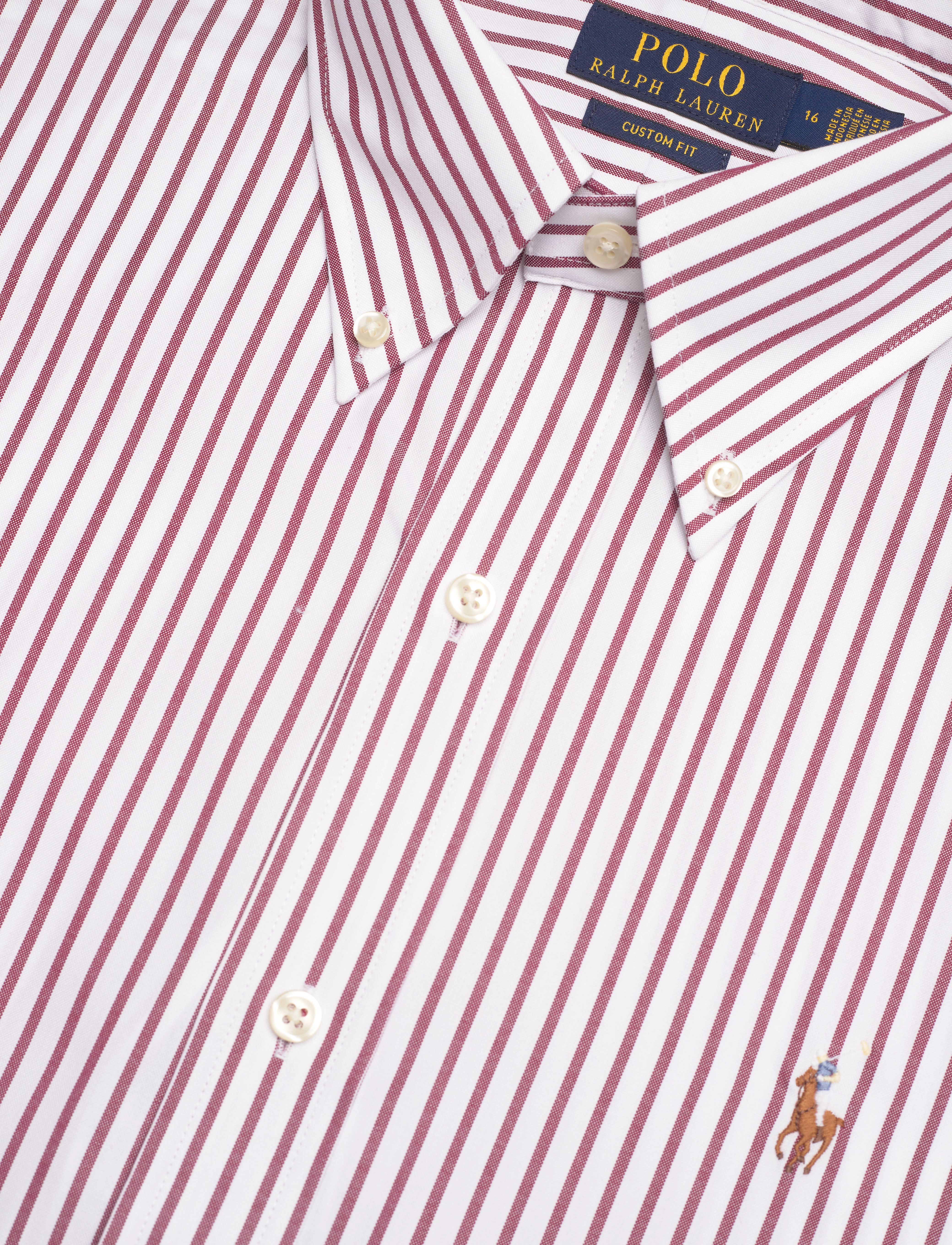 Polo Ralph Lauren - 80/2 PREPRSS POPLIN-CUHBDPPCN - oxford-skjortor - 5051b merlot/wine - 3