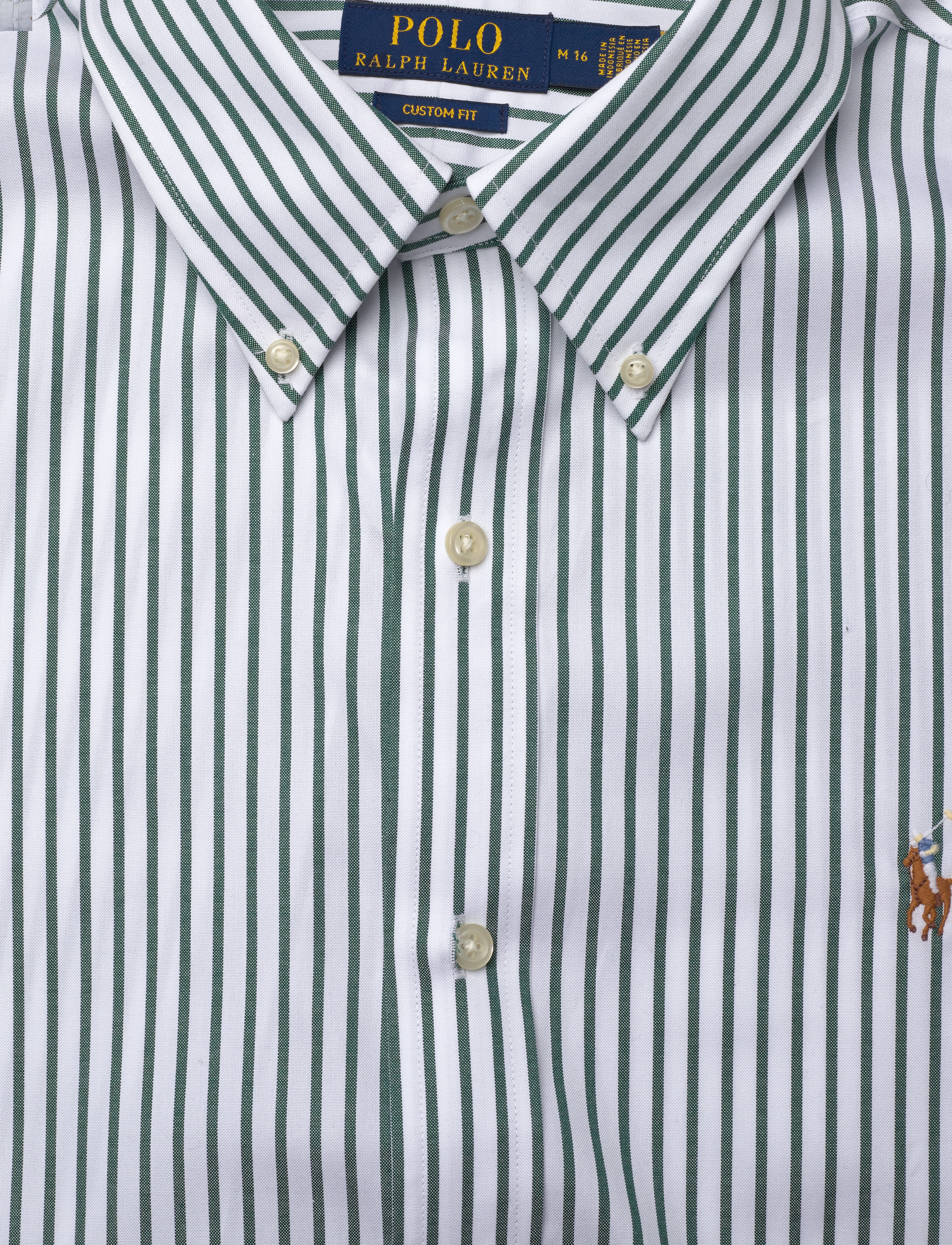 Polo Ralph Lauren - 80/2 PREPRSS POPLIN-CUHBDPPCN - oxford-skyrtur - 5051c pine/white - 2