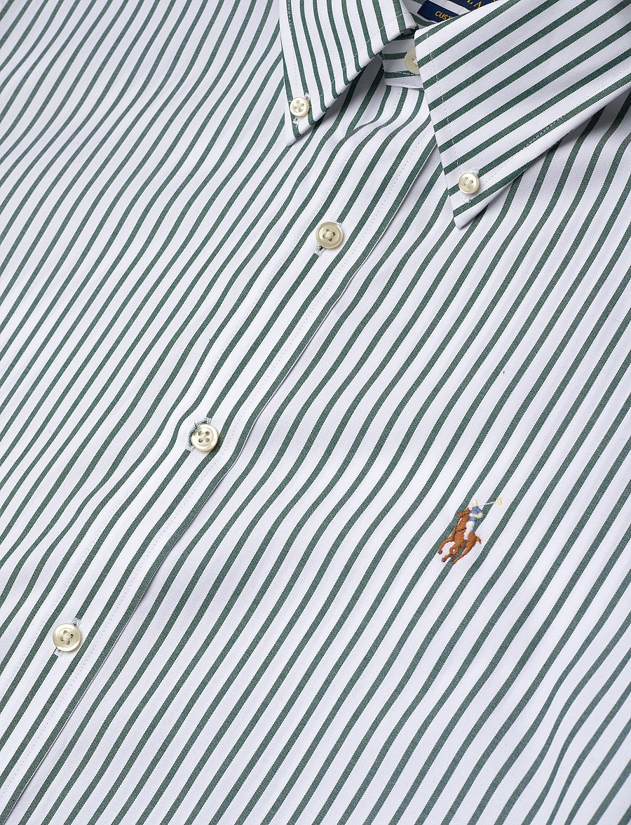 Polo Ralph Lauren - 80/2 PREPRSS POPLIN-CUHBDPPCN - oxford-skyrtur - 5051c pine/white - 3