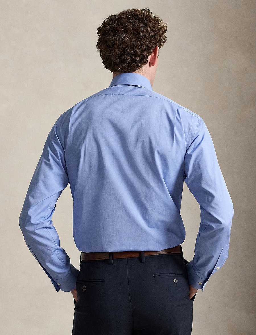 Polo Ralph Lauren - Custom Fit Poplin Shirt - formelle skjorter - 6045a blue eoe - 2