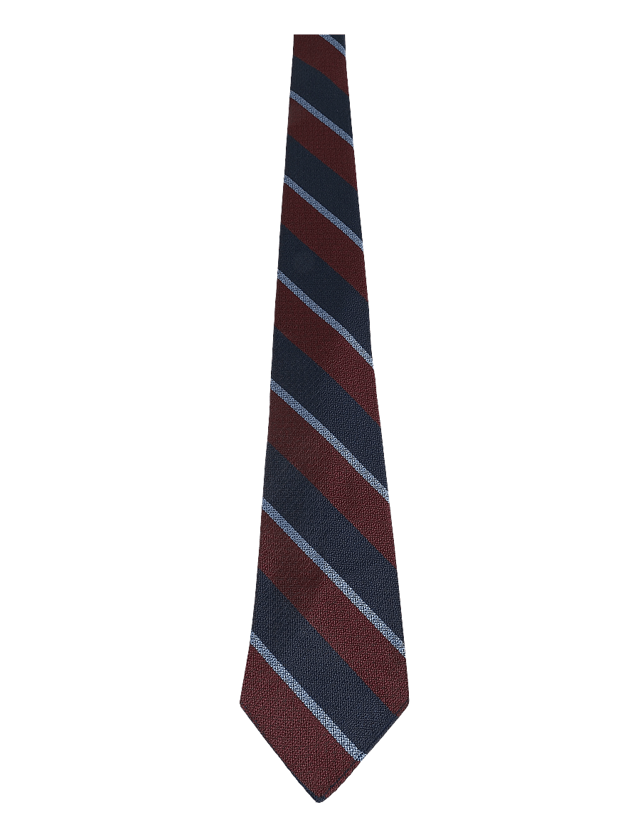 Polo Ralph Lauren - NONCREASE STRIPES-TIE - krawatten - wine/navy - 0