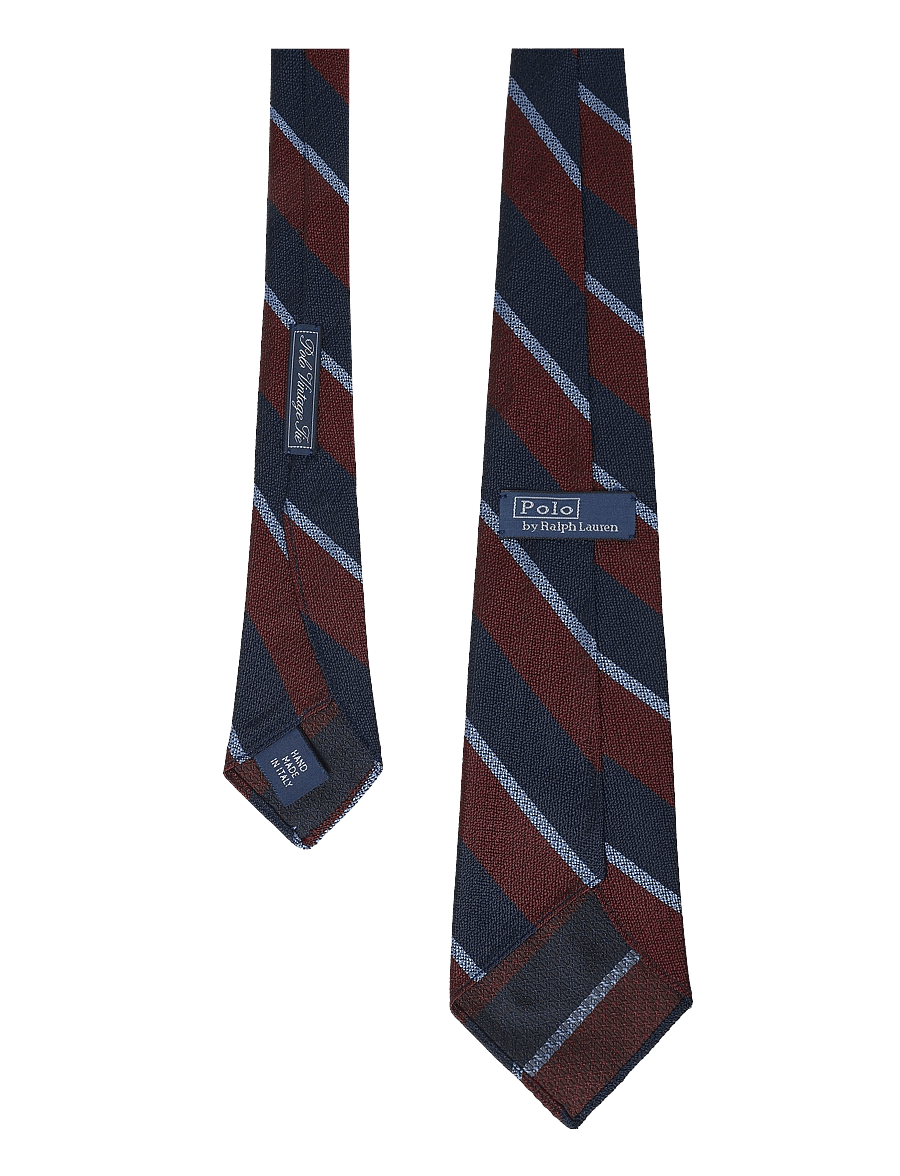 Polo Ralph Lauren - NONCREASE STRIPES-TIE - krawatten - wine/navy - 1