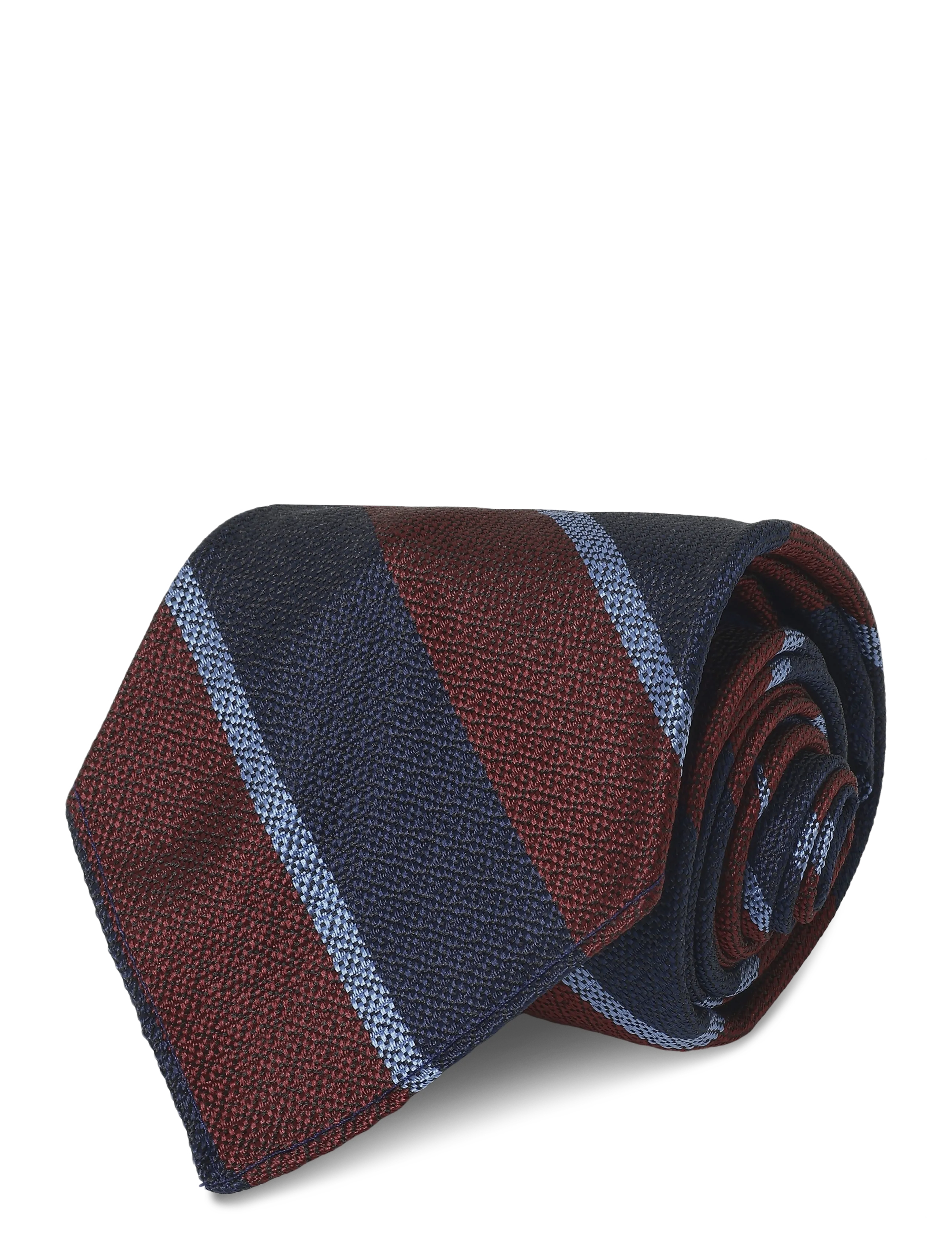 Polo Ralph Lauren - NONCREASE STRIPES-TIE - krawatten - wine/navy - 2