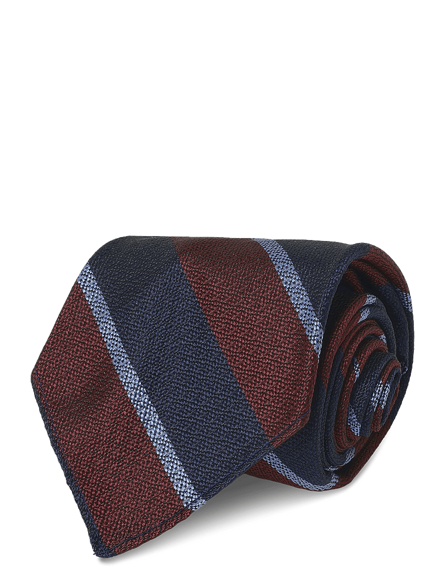 Polo Ralph Lauren - NONCREASE STRIPES-TIE - krawatten - wine/navy - 2