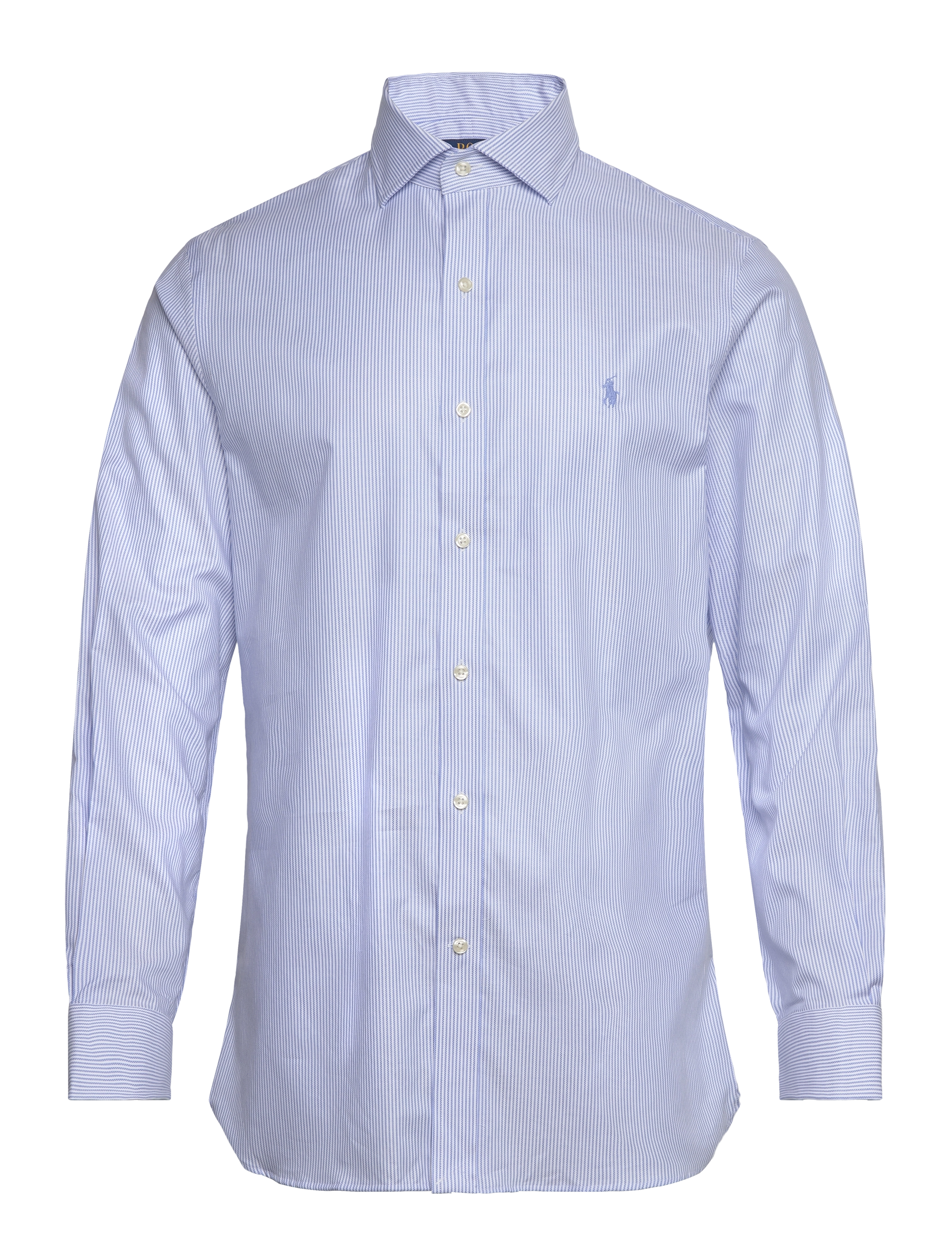 Polo Ralph Lauren Regent Slim Fit Striped Textured Shirt - Designers - 6011A LIGHT BLUE / blue